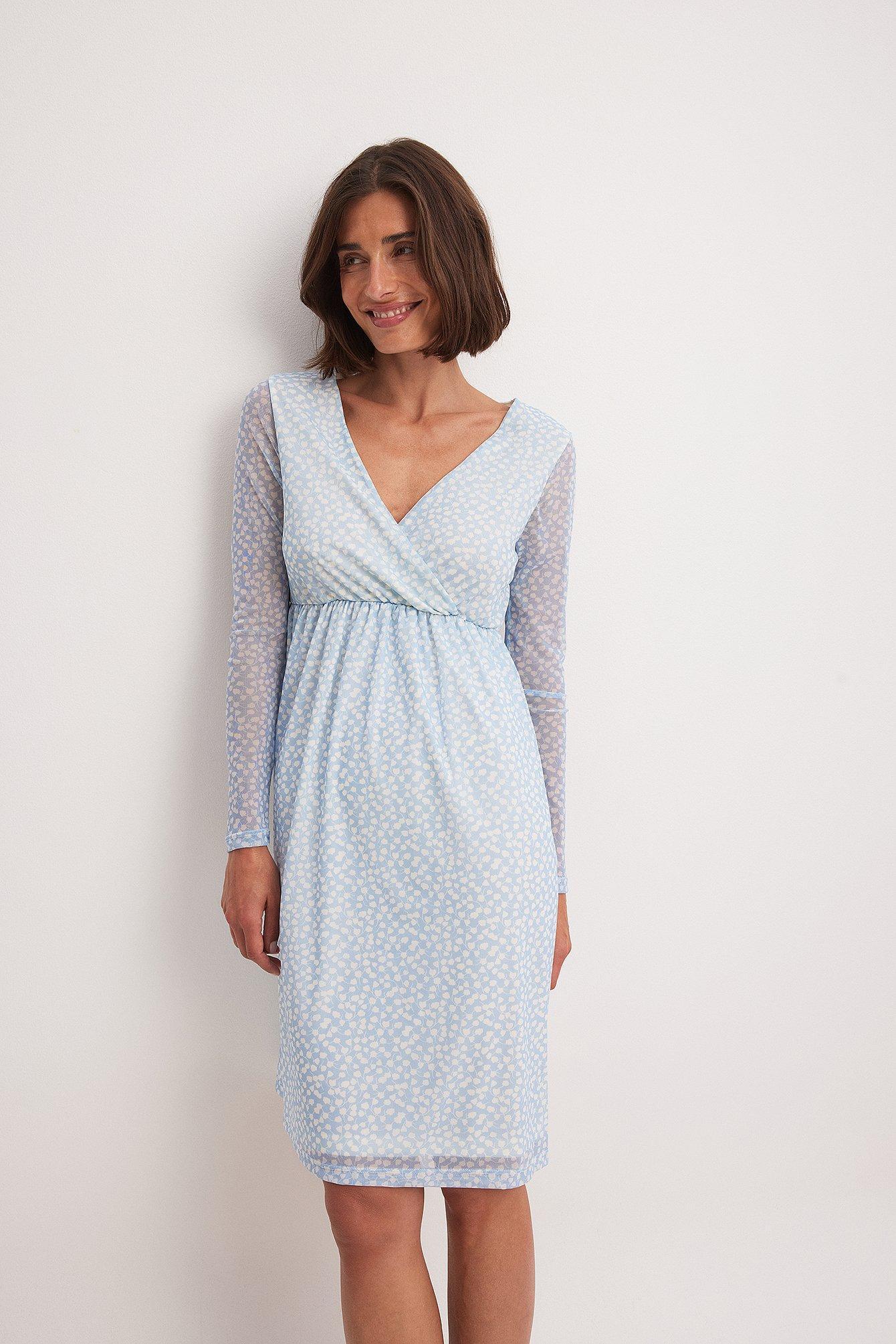 Recycled Wrap Mesh Dress Product Image