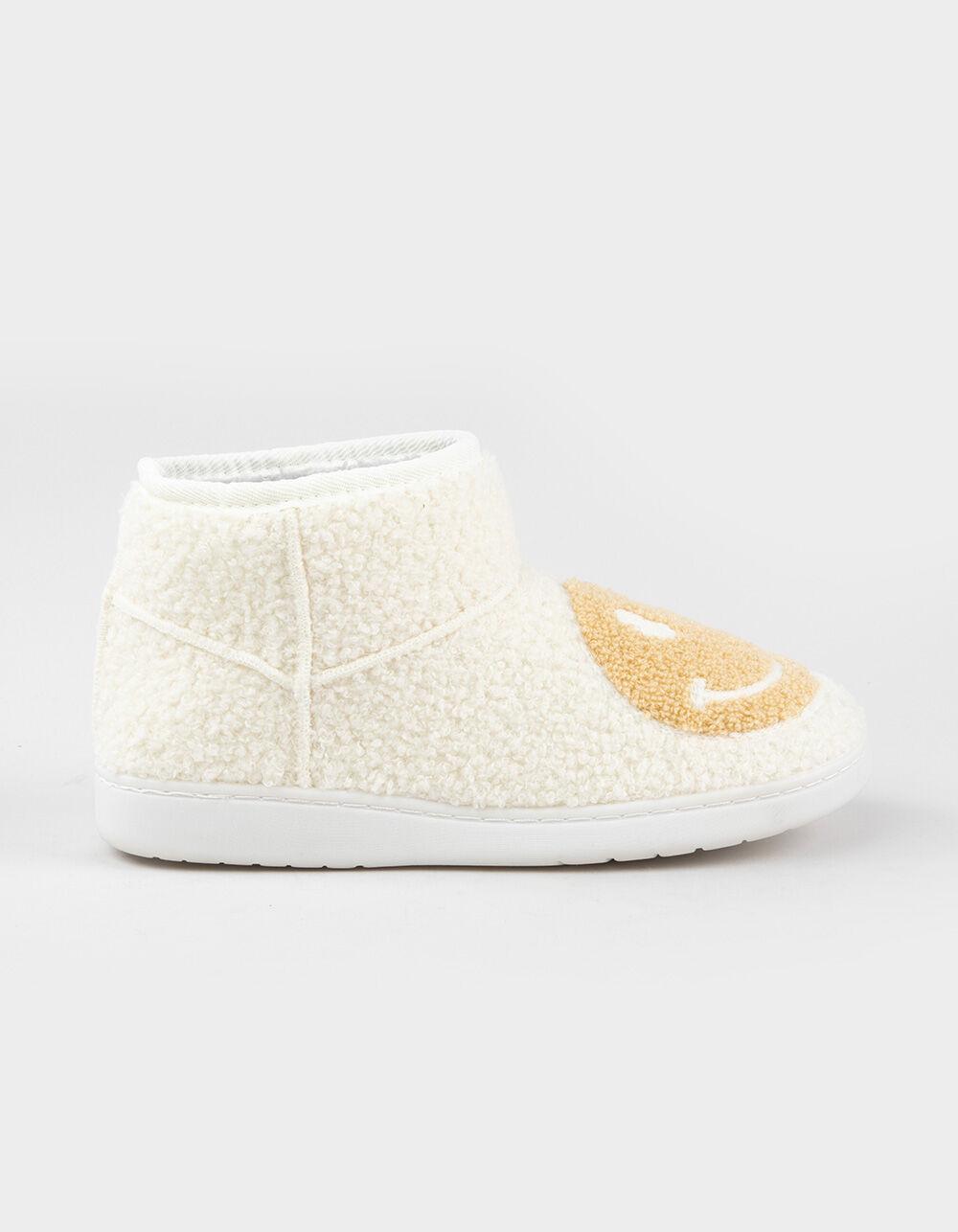 MIA Chill Happy Face Womens Bootie Slippers Product Image