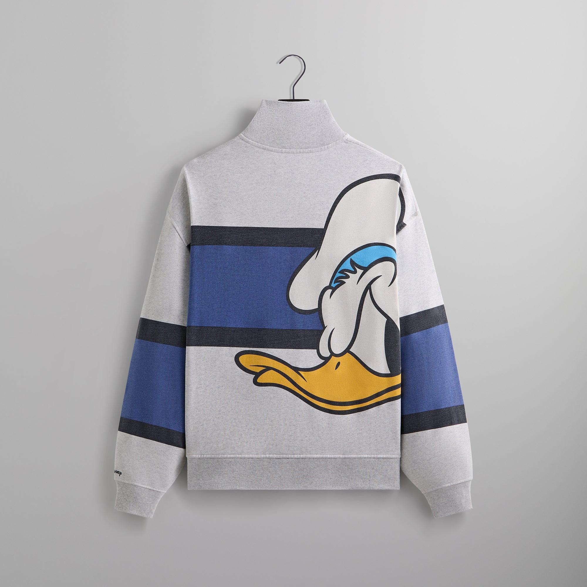 Disney | Kith for Donald Duck Quarter Zip Fleece Wyona Sweatshirt - Light Heather Grey Male Product Image