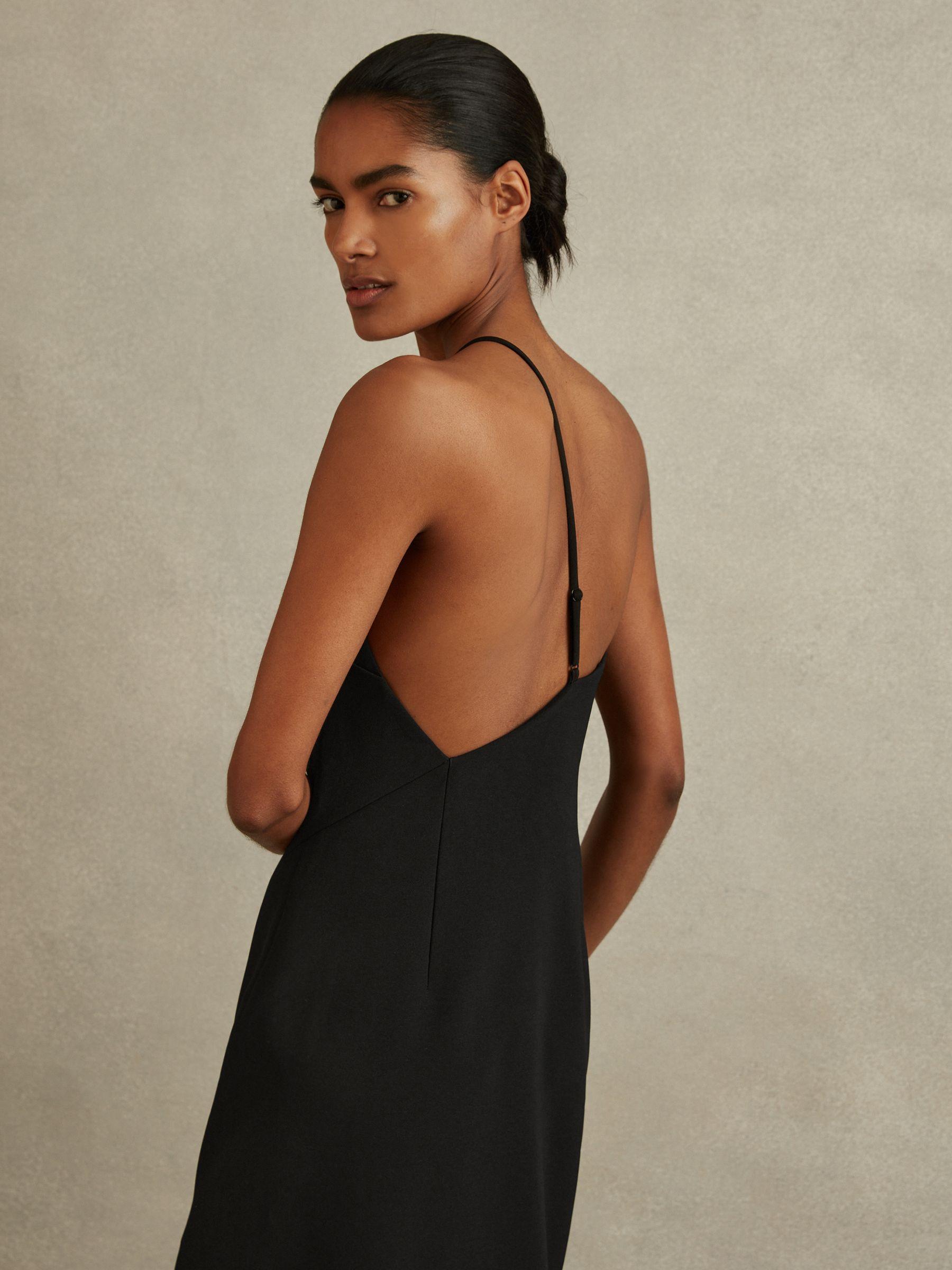 One-Shoulder Bodycon Dress in Black Product Image