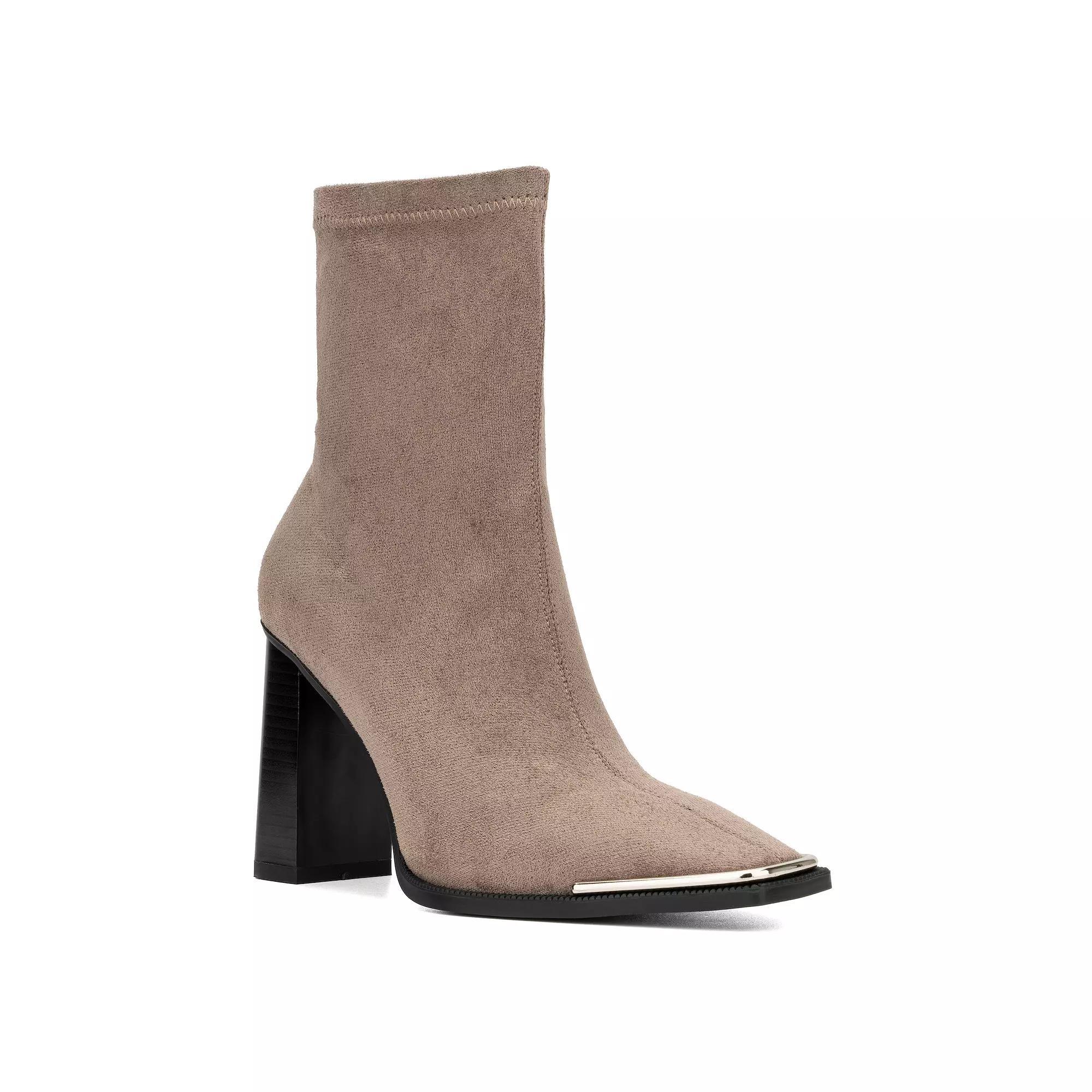 Torgeis Katya Womens Heeled Ankle Boots Brown Product Image
