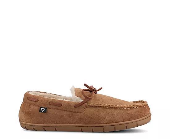 VANCE Hayden Men's Moccasin Slippers, Size: Small(7-8), Black Product Image