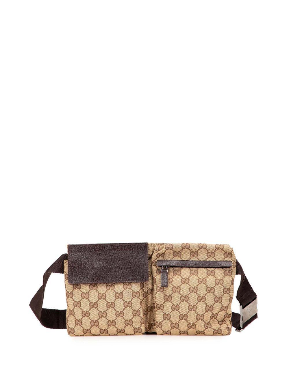 2000-2015 GG Canvas Double Pocket belt bag Product Image