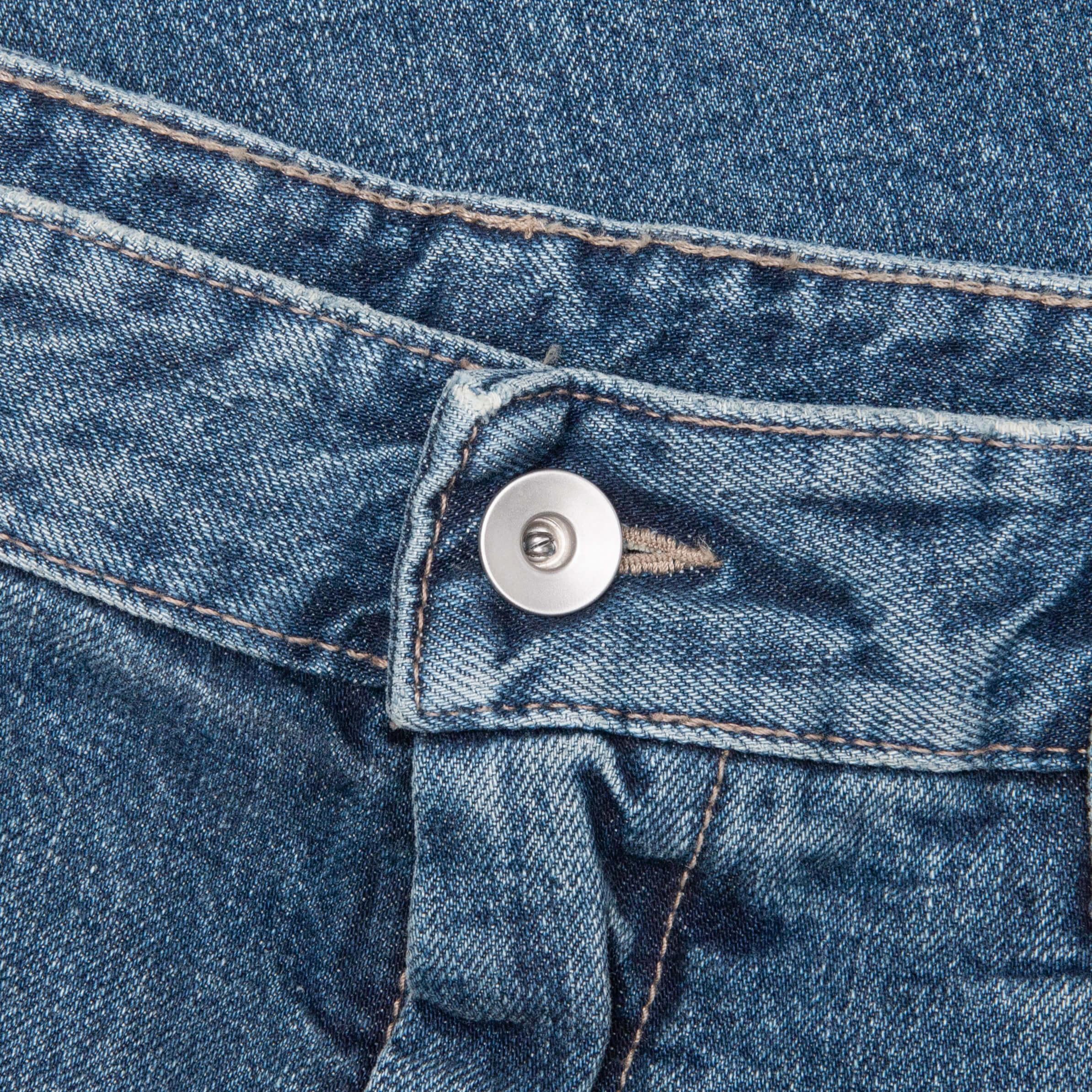 Double Cargo Denim Jeans - Washed Indigo Male Product Image
