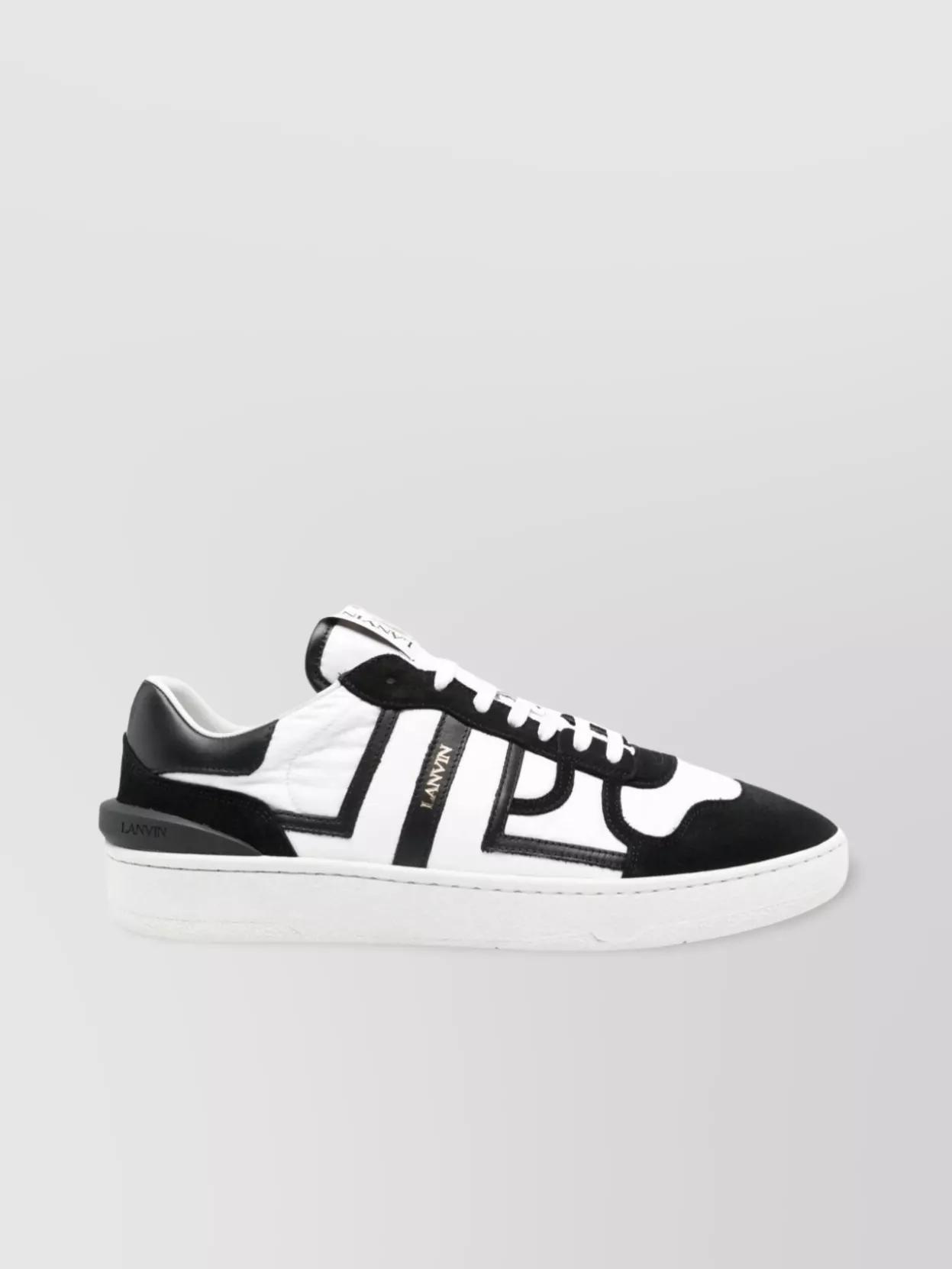 White & Black Clay Mesh Sneakers Product Image