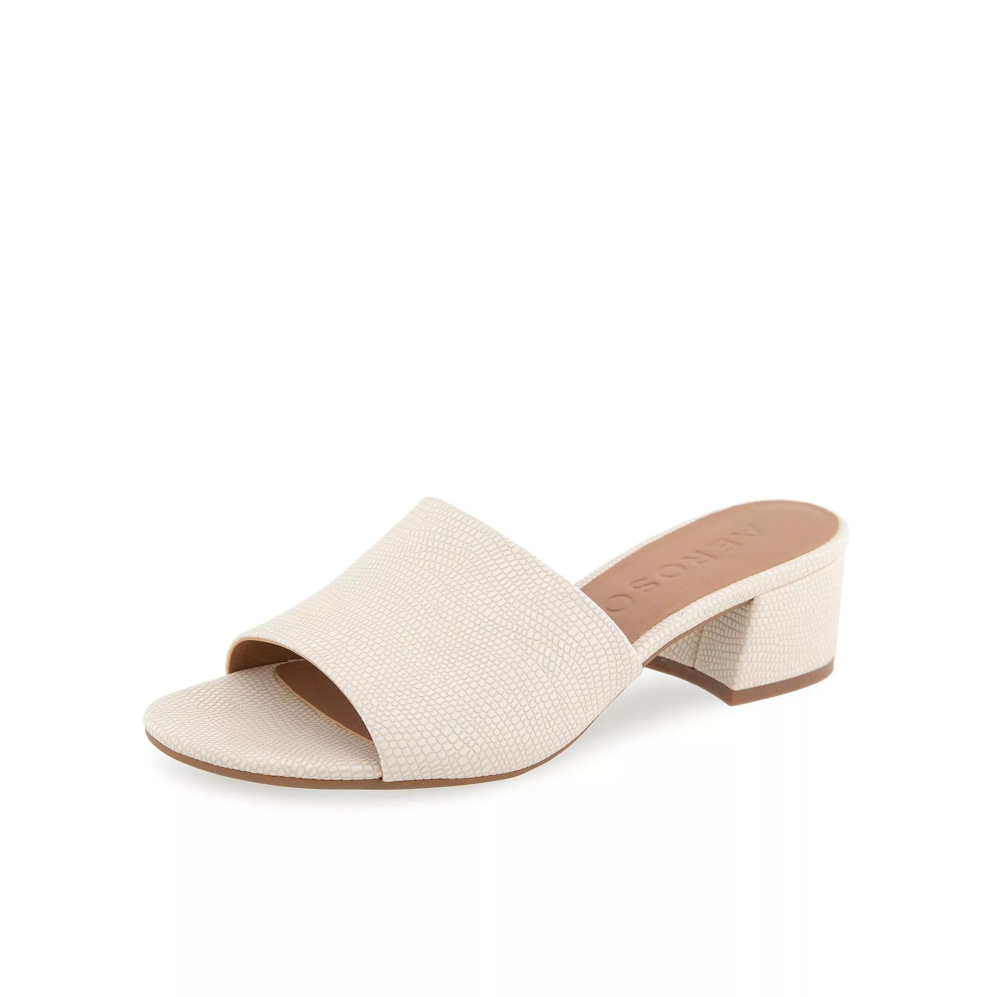 Aerosoles COMO Womens Block Heel Slide Sandals Product Image