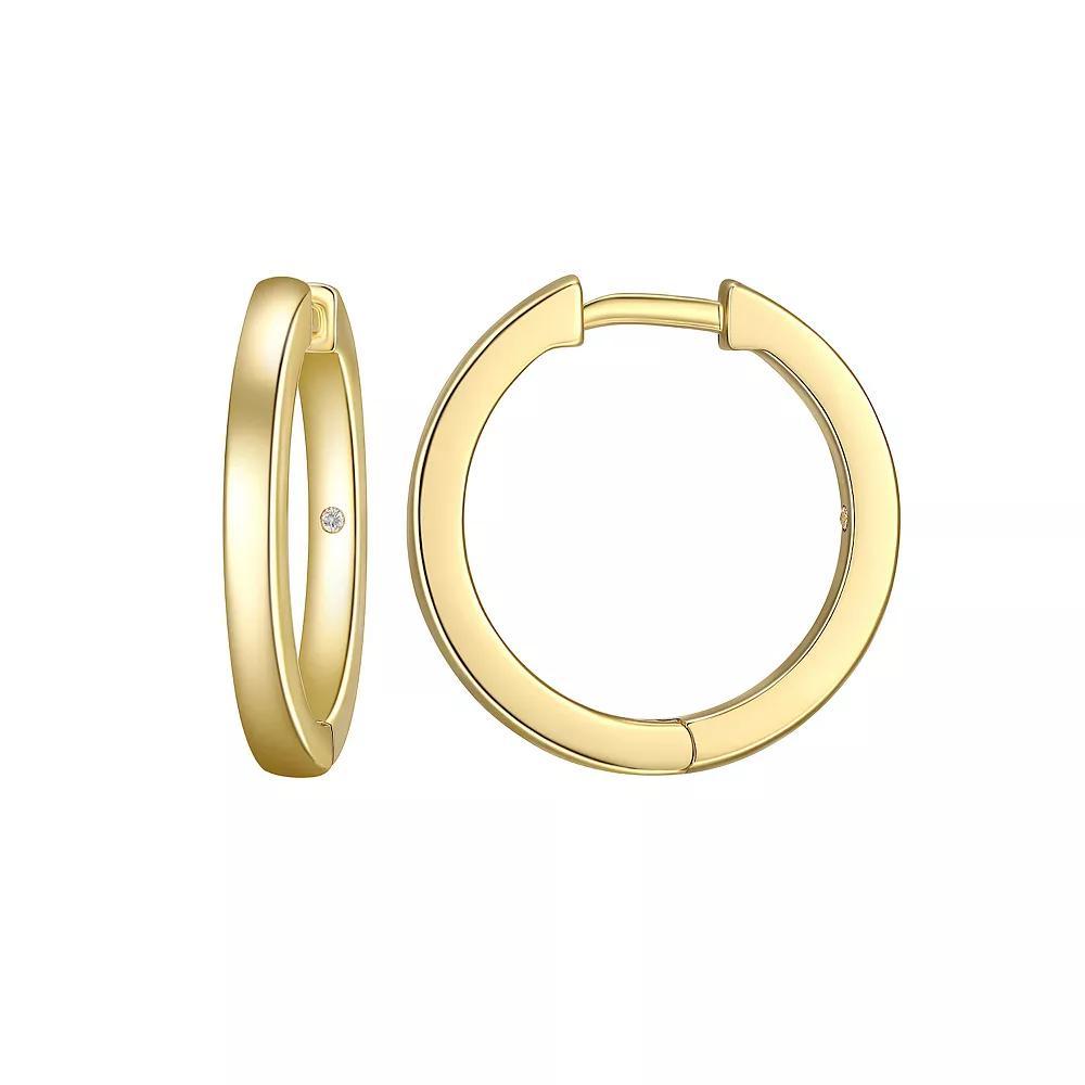 Sarafina Huggie Hoop Earrings, Women's, Gold Tone Product Image
