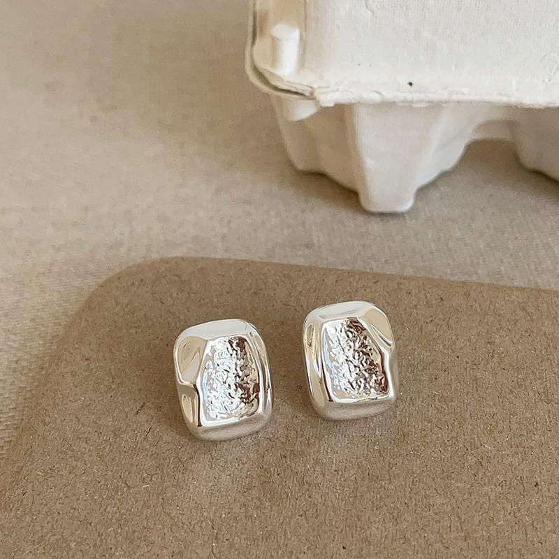 925 Sterling Sliver Geometry Drop Earring / Stud Earring Product Image