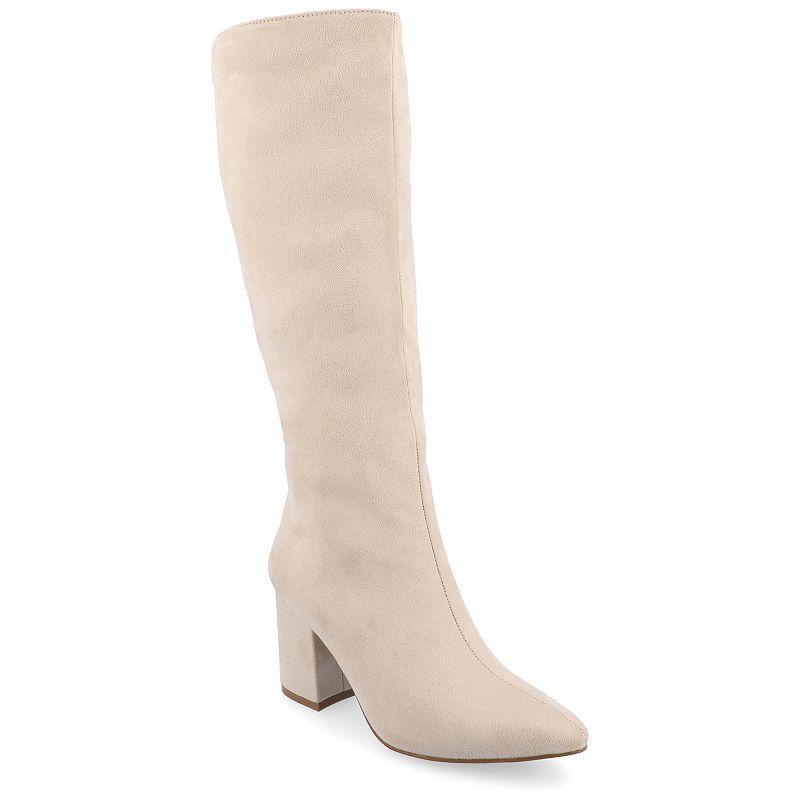 Journee Tru Comfort Foam™ Women's Ameylia Knee High Boots, Size: 12 W Wc, Ivory Product Image