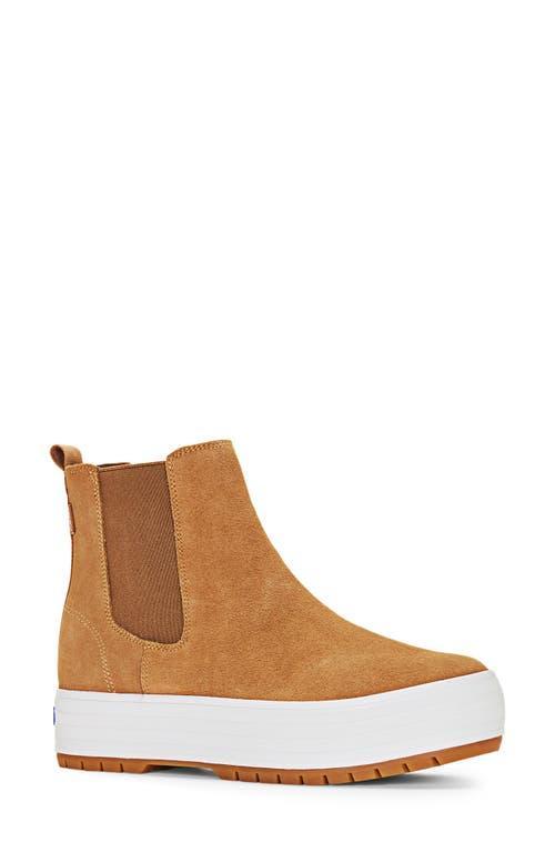 Keds The Platform Chelsea Lug Suede) Women's Boots Product Image