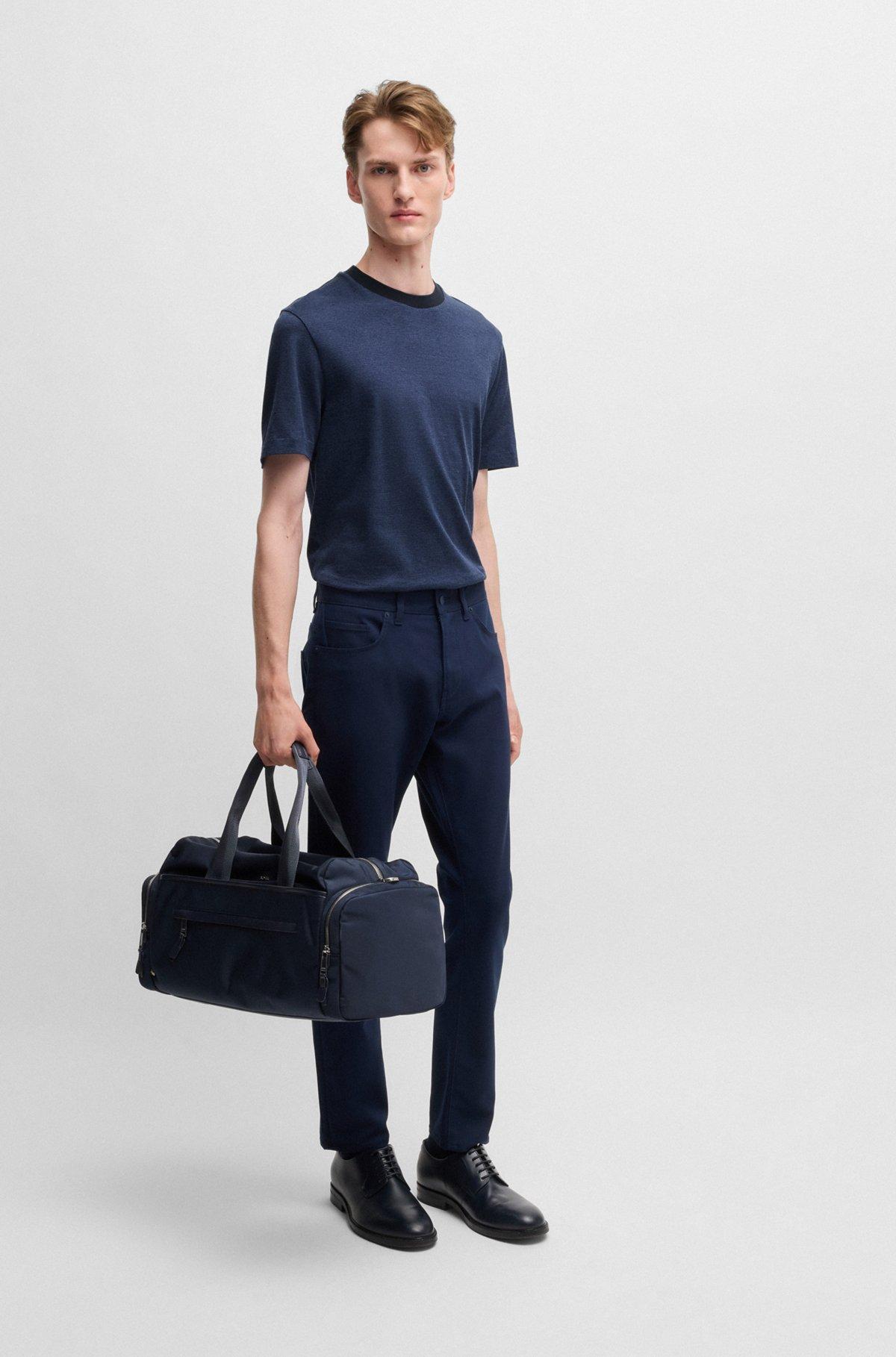 Mercerized-cotton T-shirt with micro pattern Product Image