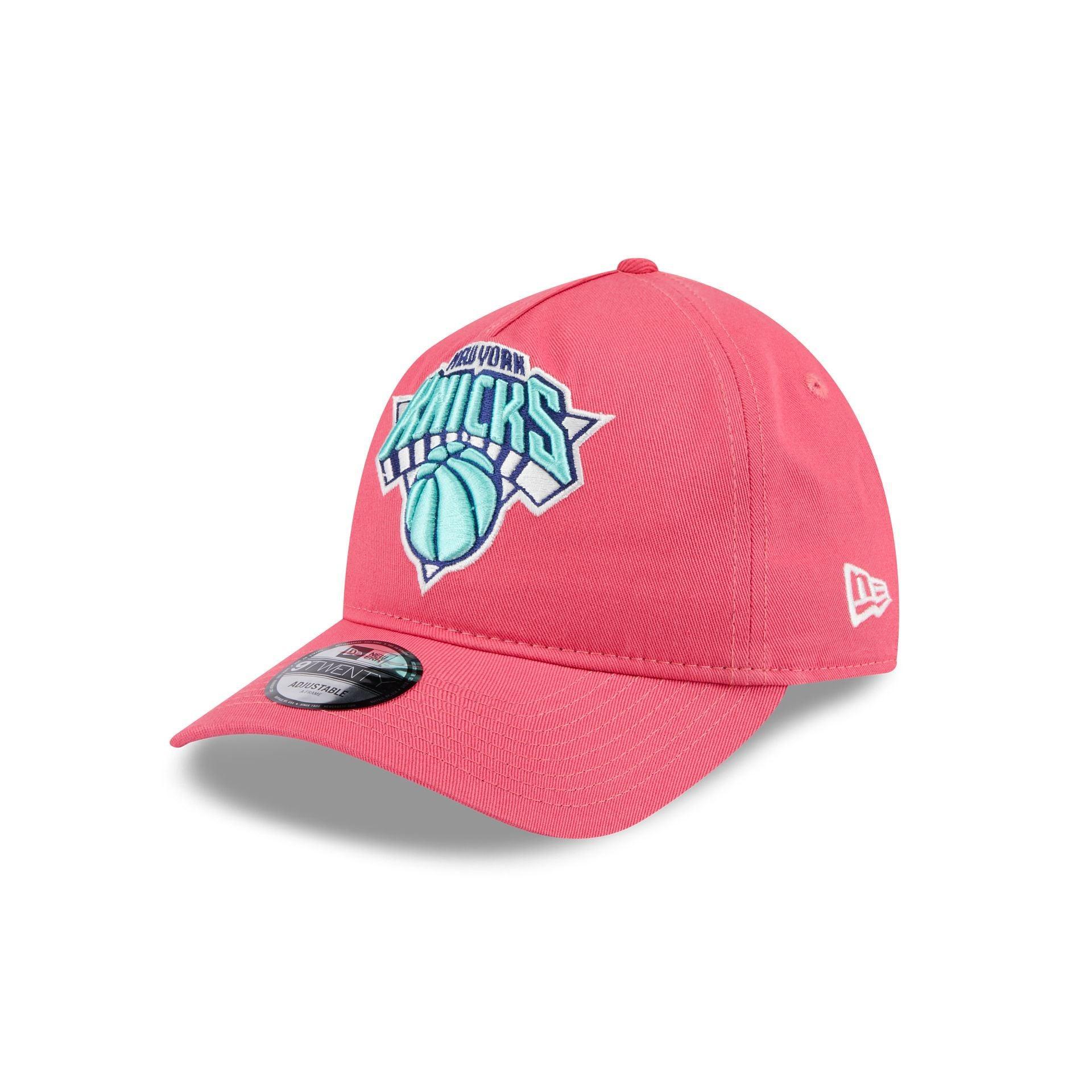 New York Knicks Coral 9TWENTY A-Frame Adjustable Hat Male Product Image