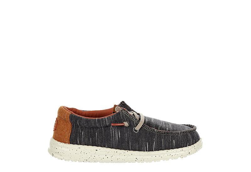 Hey Dude Kids Wally Jersey (Little Kid/Big Kid) (Charcoal) Men's Shoes Product Image