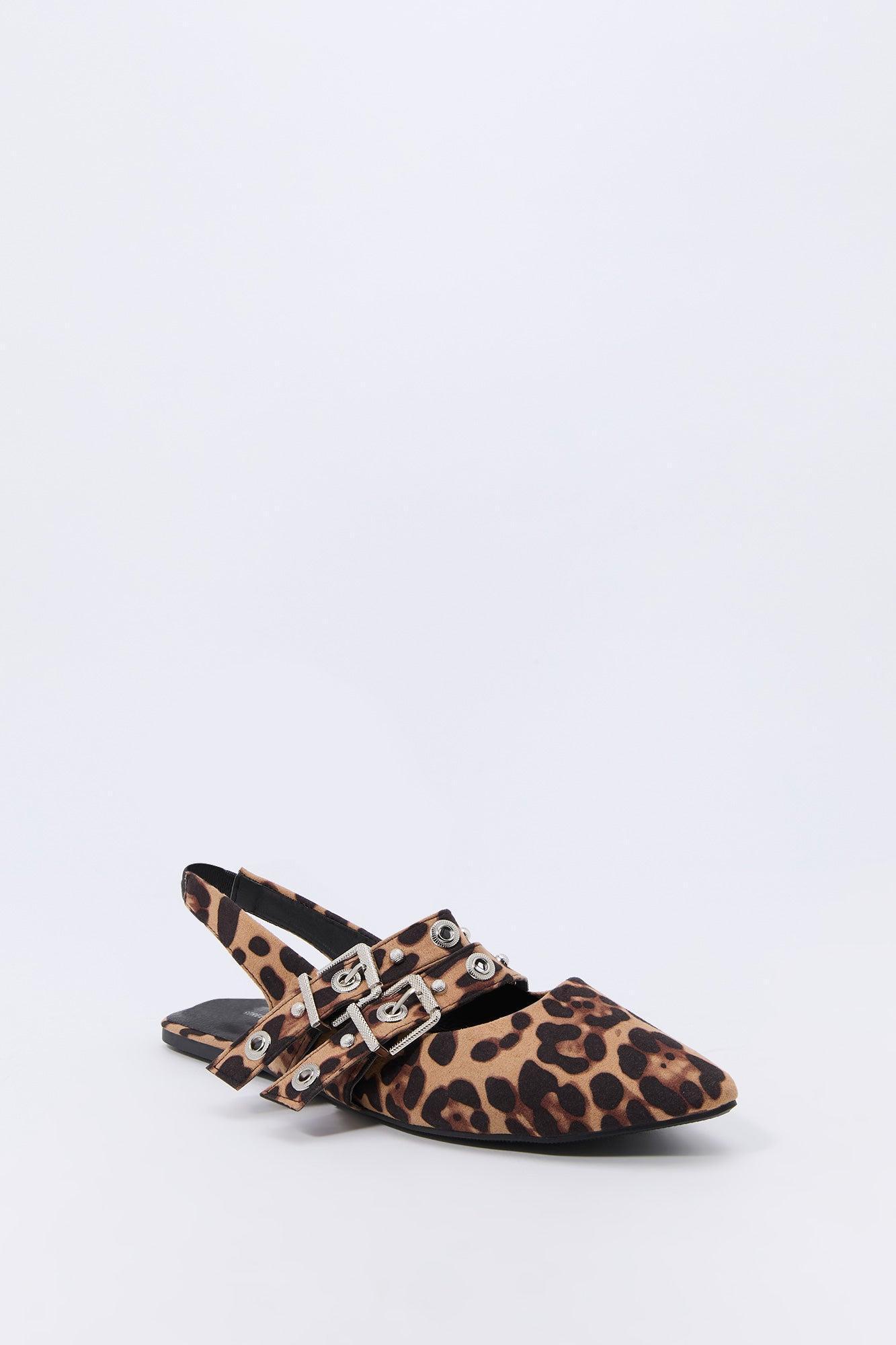 Double Buckle Slingback Flats Female Product Image