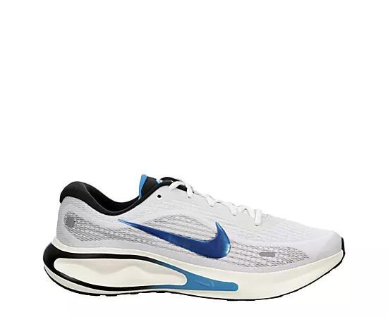 Nike Journey Run Men's Road Running Shoes, Size: 12, White Blue Black Product Image