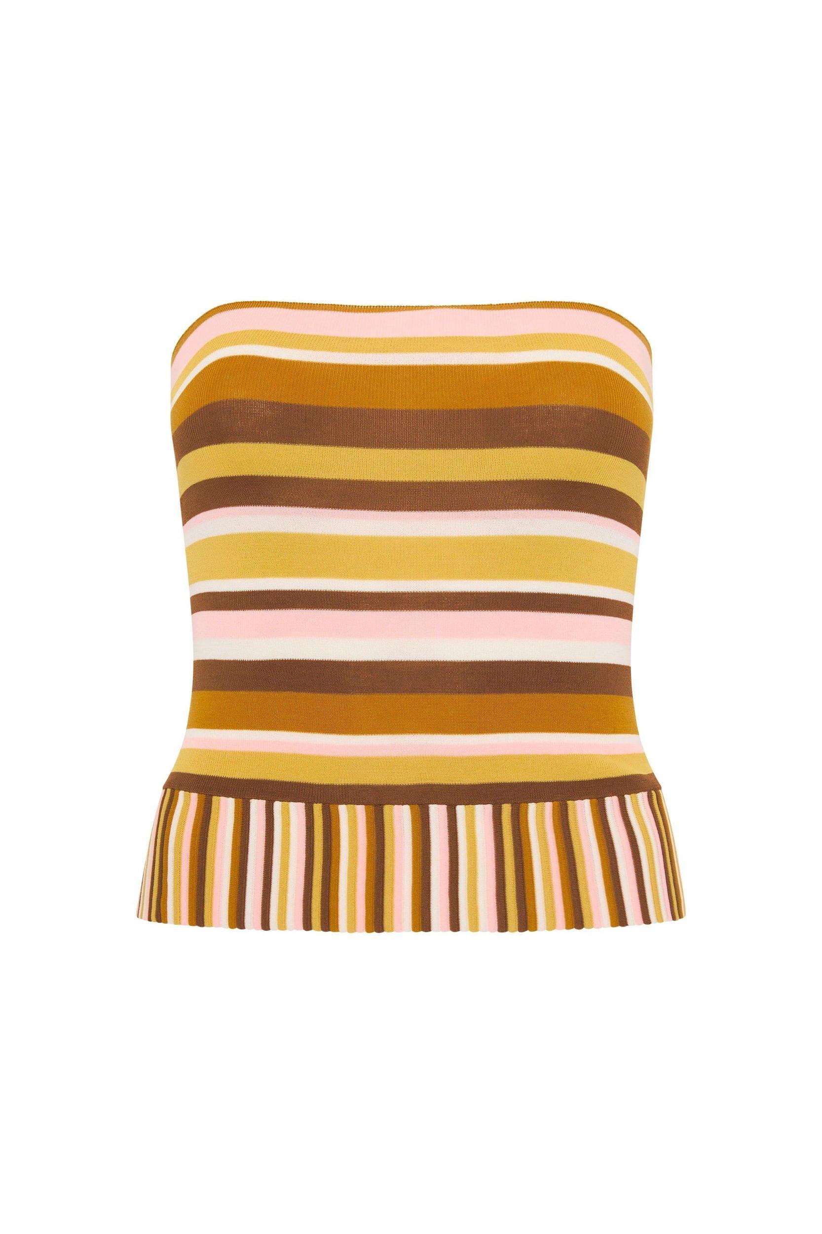 Citara Strapless Top Cocoa - Final Sale Product Image