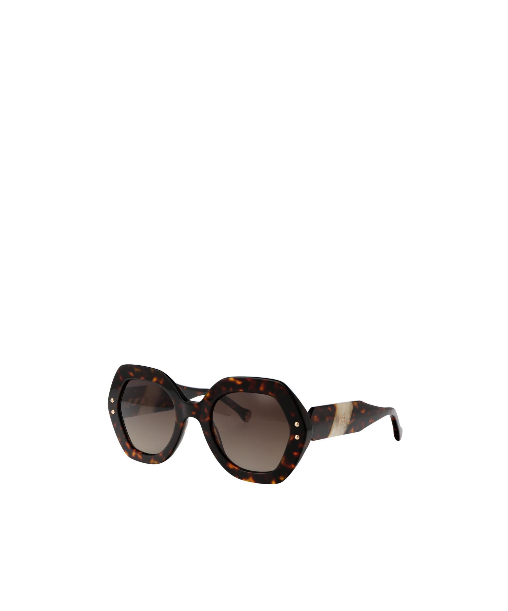 CAROLINA HERRERA Geometric Frame Sunglasses In Black Product Image