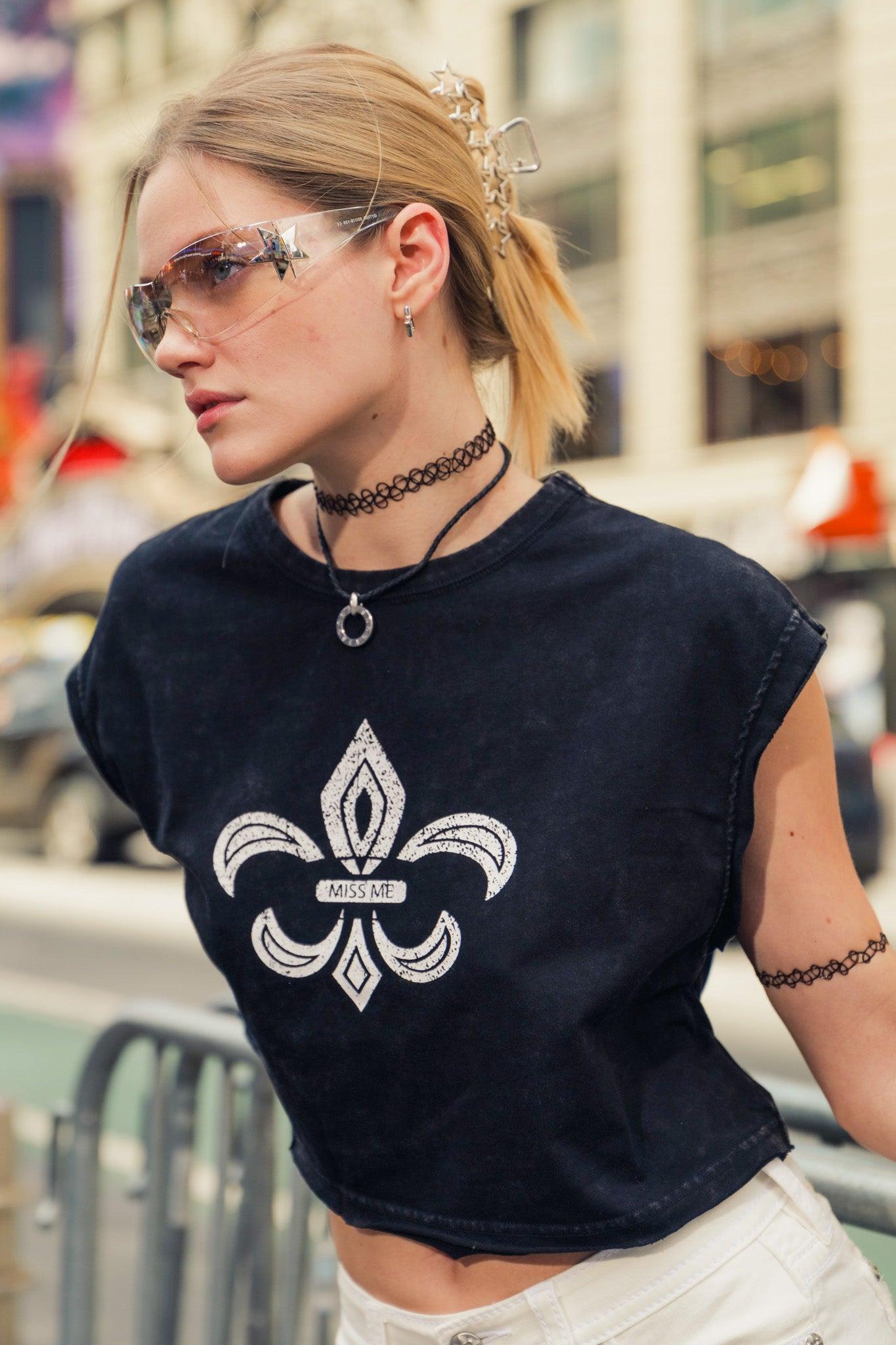 Fleur Muscle Graphic Tee Product Image