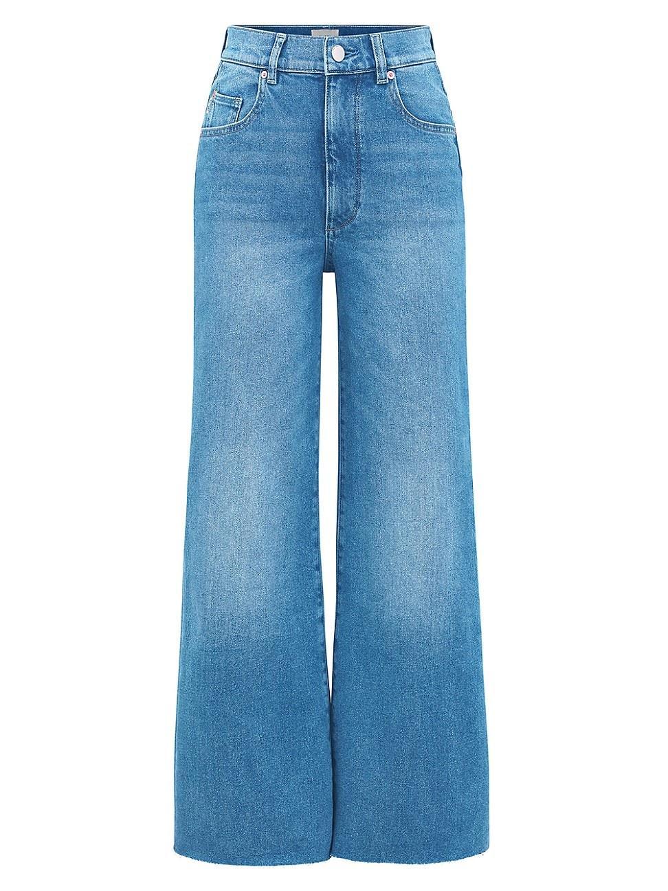 Womens Hepburn Wide Leg High Rise Jeans Product Image