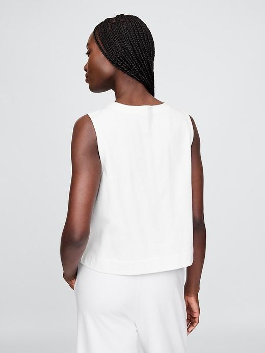 Heavyweight Organic Cotton Cropped Shell Tank Top Product Image