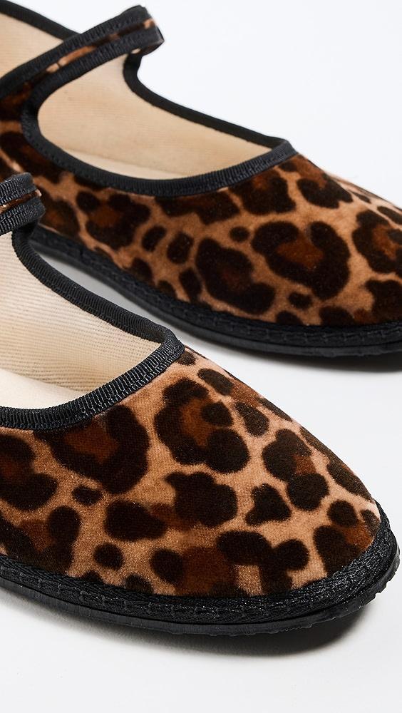 ViBi VENEZiA Mary Jane Velvet Furlana Flats | Shopbop Product Image