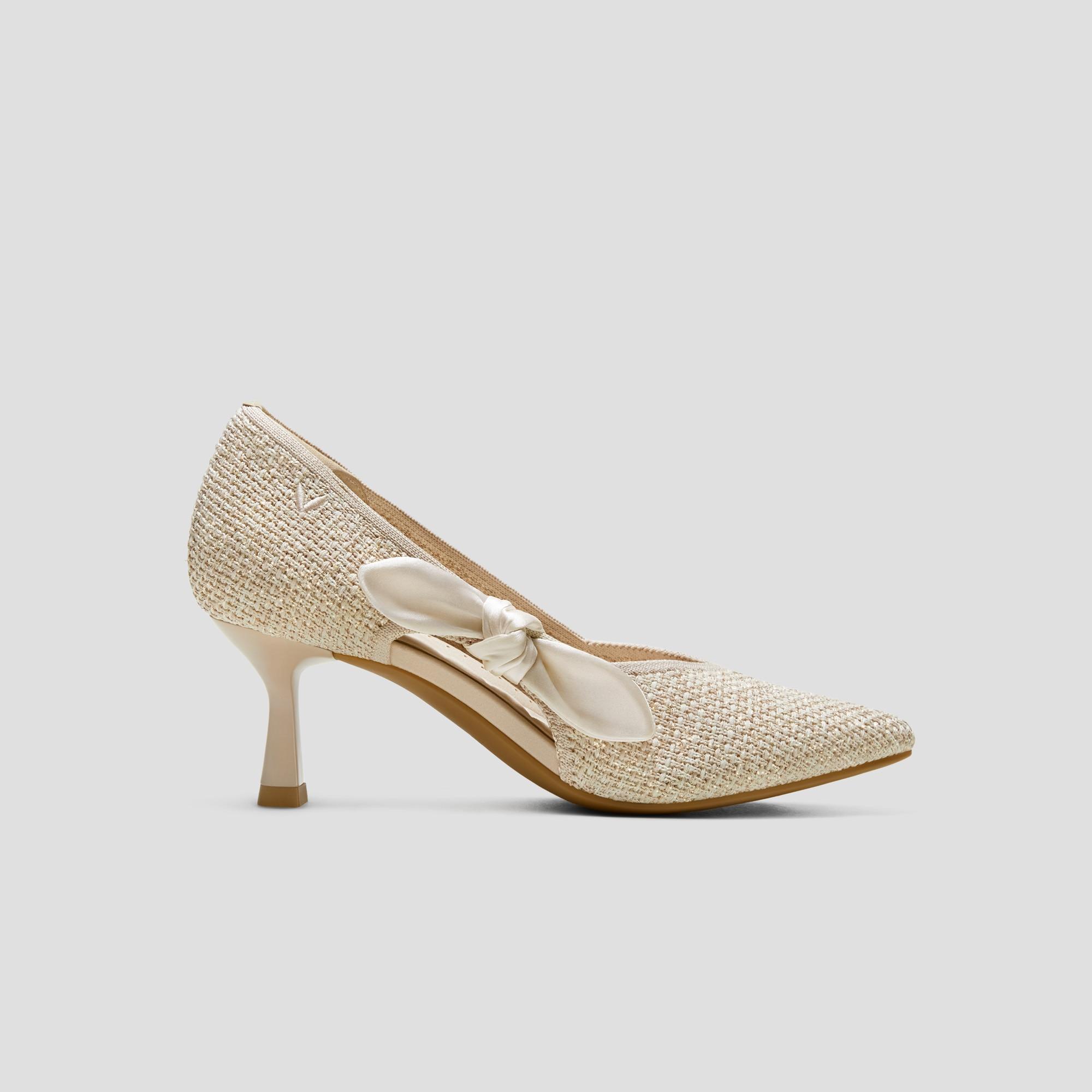 Pointed-Toe Bow Stilettos (Ashley) Product Image