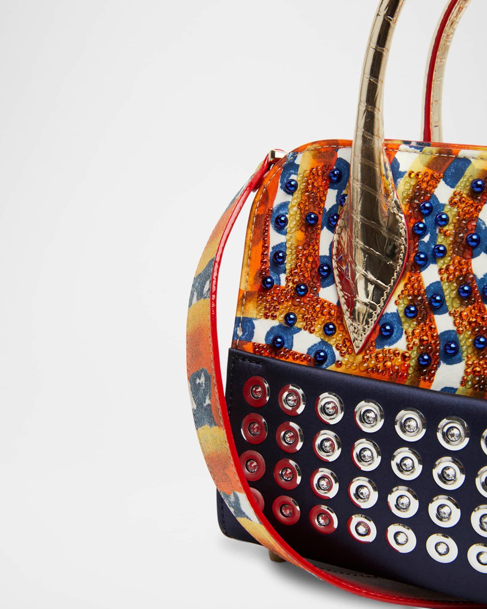 Eloise Mini Top-Handle Bag in Gaagal Embellished Satin and Leather Product Image