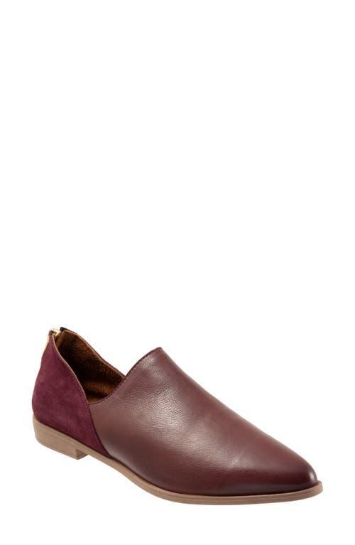 Bueno Beau Leather and Suede Back Zip Loafers Product Image