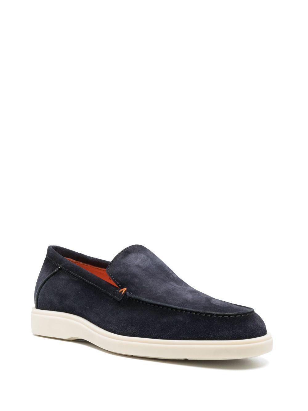 almond-toe suede loafers Product Image