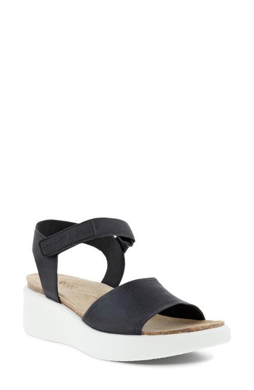 ECCO Flowt Wedge Cork Sandal Women's Shoes Product Image