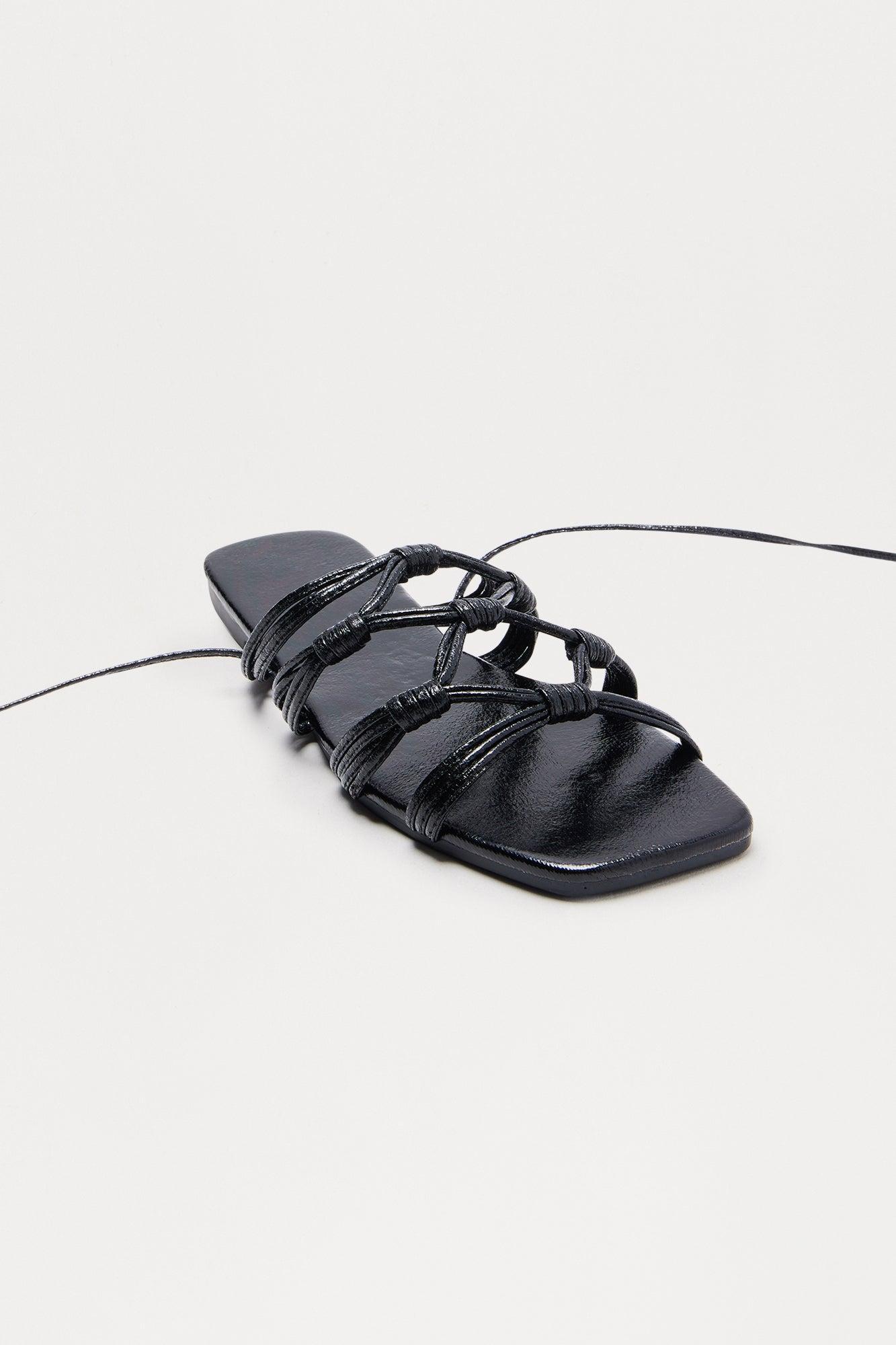 Soren Wrap Up Sandals - Black Female Product Image