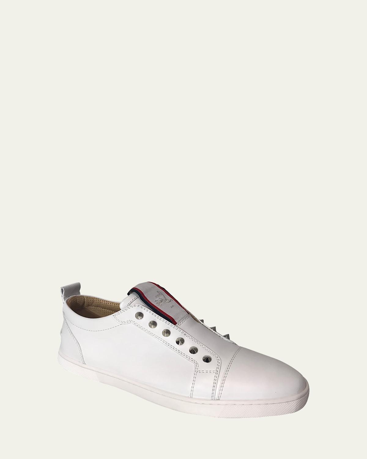 Mens F. A.V. Fique A Vontade Spiked Leather Slip-On Sneakers Product Image
