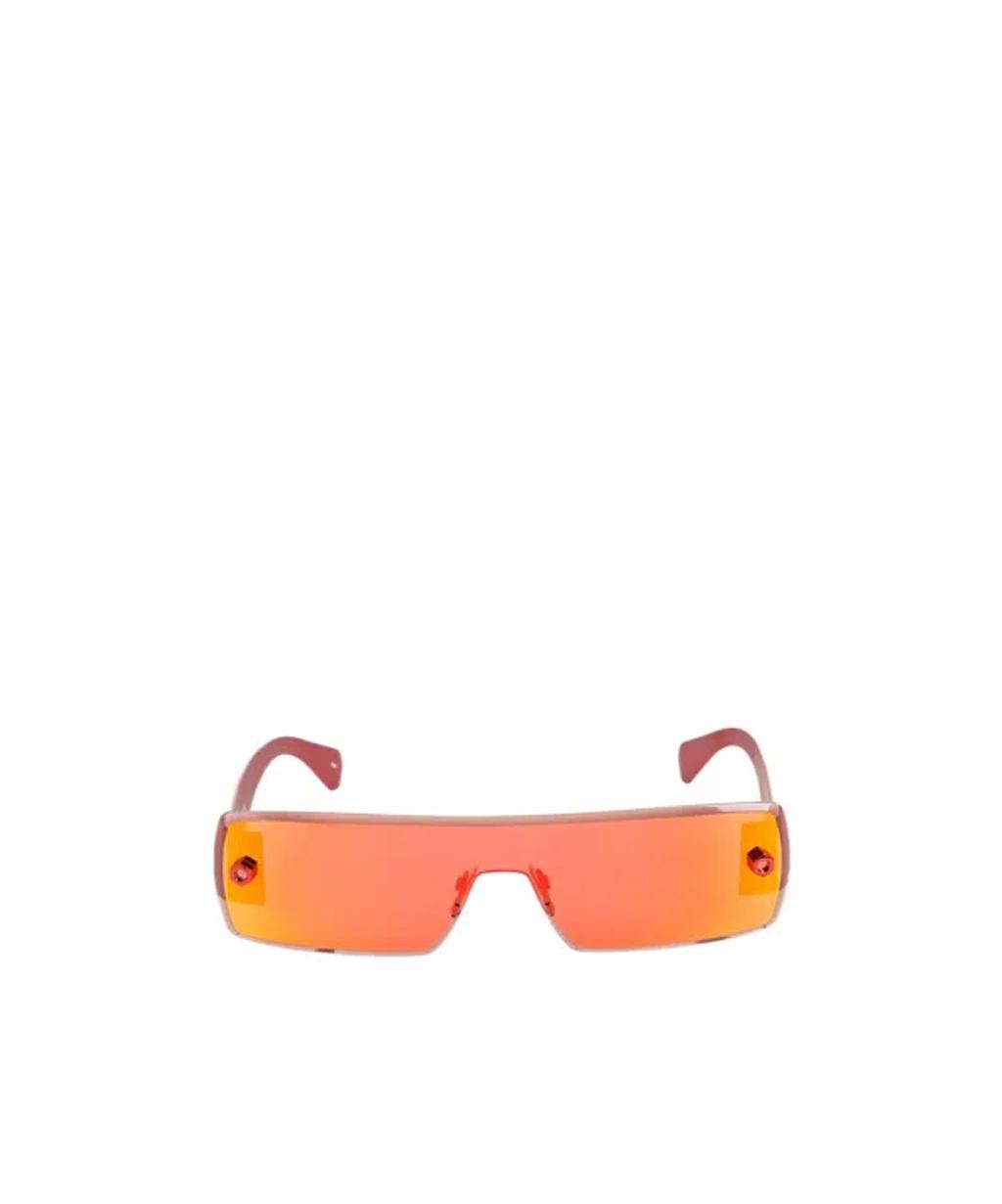ALAÏA Geometric Sunglasses In Pink Product Image