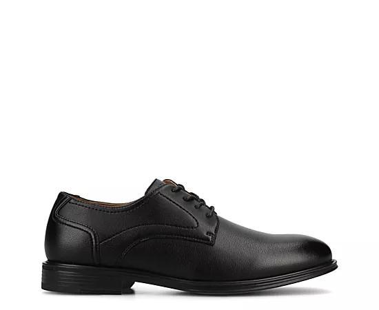 VANCE Barclay Men's Plain Toe Comfort Oxford Shoes in Regular and Wide, Size: 9, Black Product Image