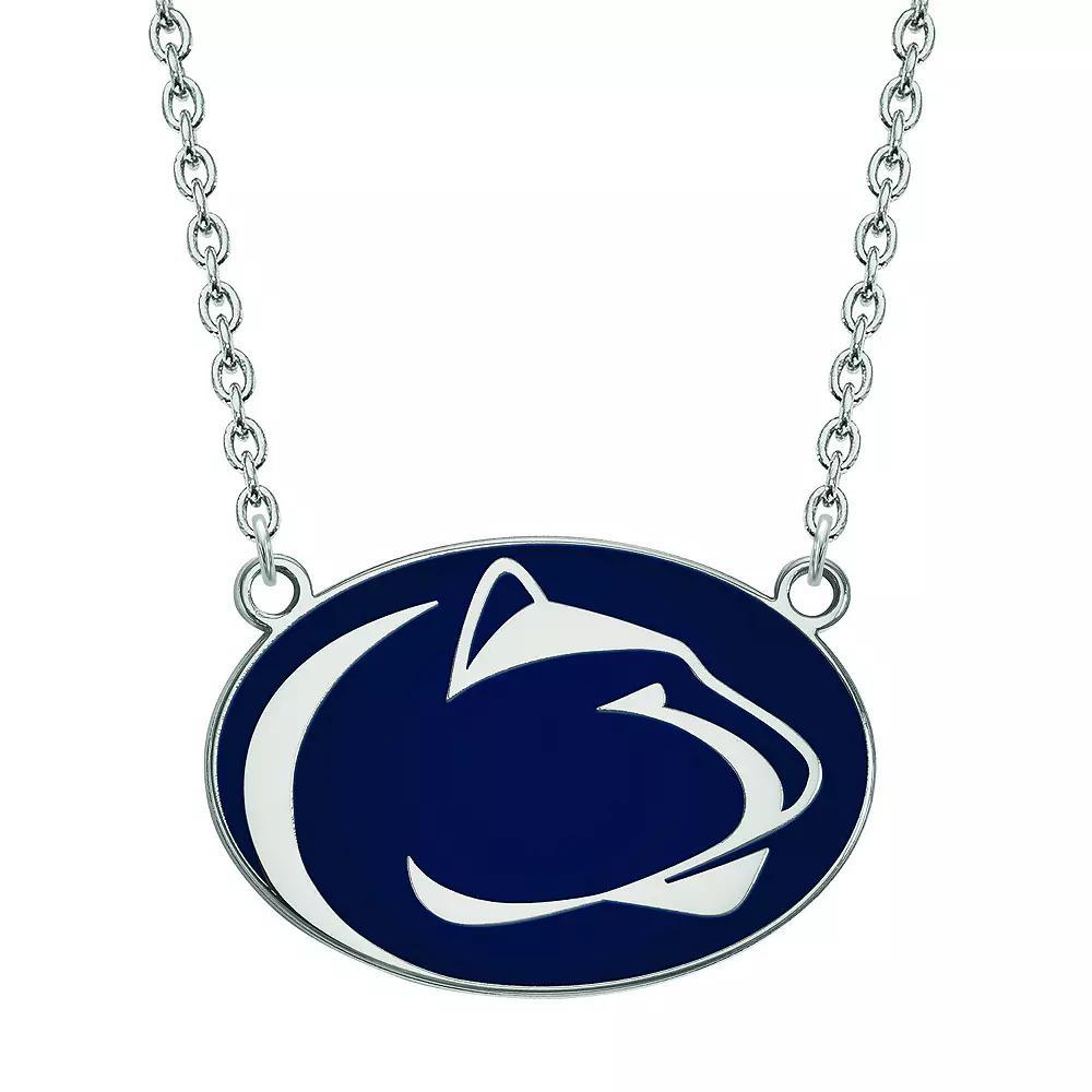 LogoArt Penn State Nittany Lions Sterling Silver Large Enamel Pendant, Women's, Size: 18 mm Product Image