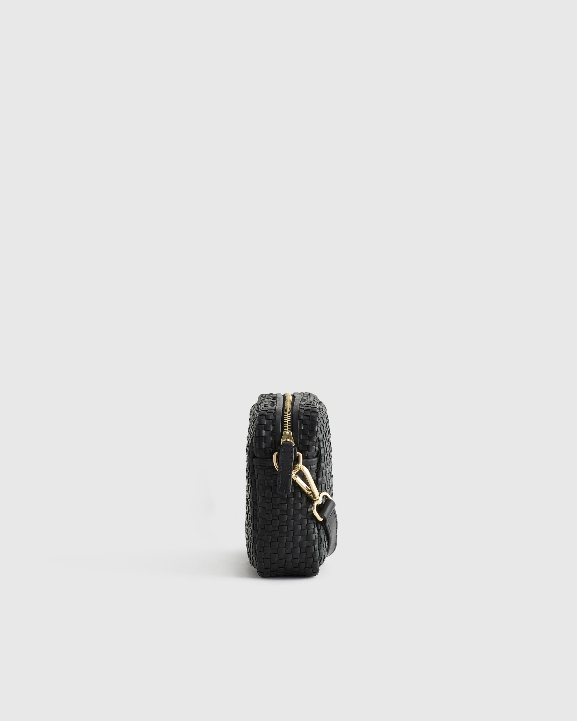 Quince | Women's Italian Leather Handwoven Crossbody Product Image