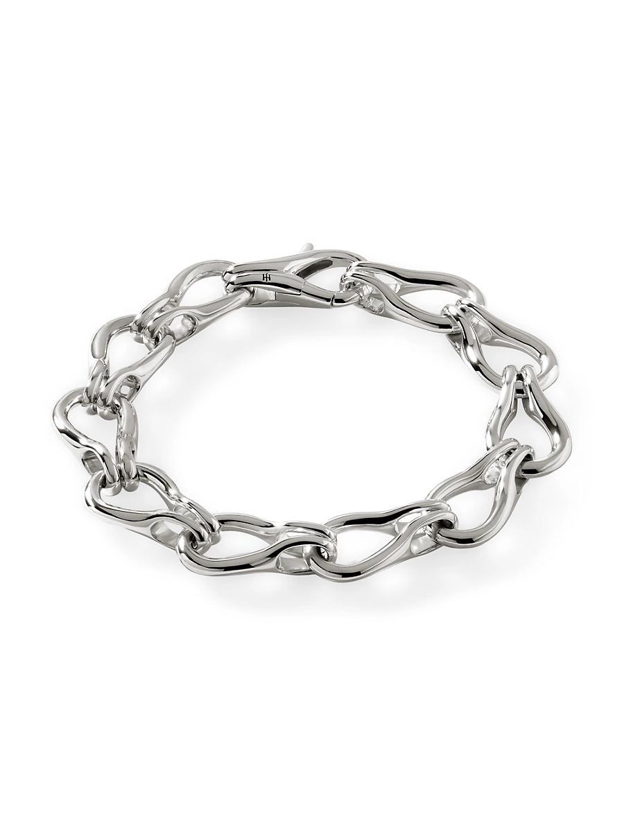 Womens Surf Sterling Silver Link Bracelet Product Image