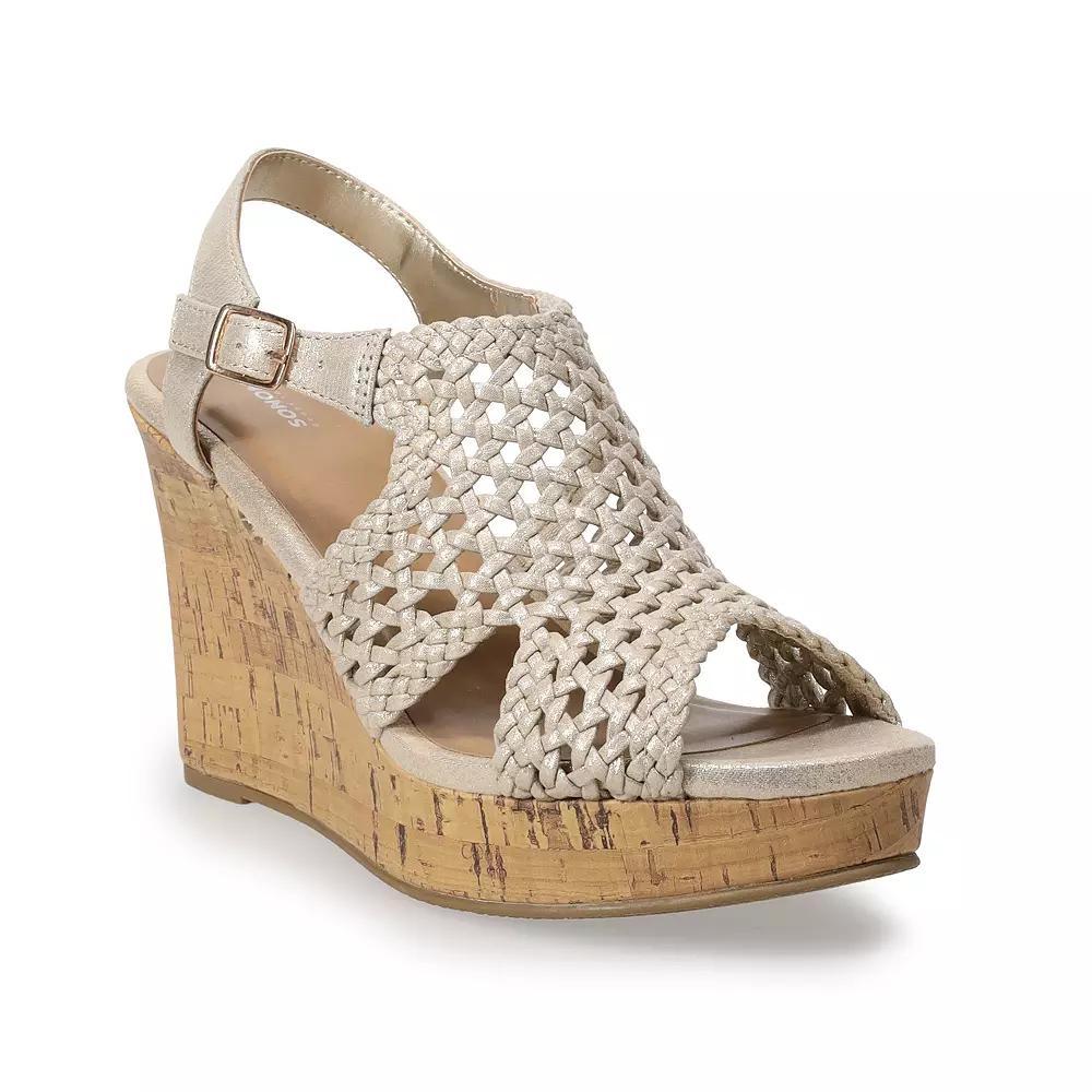 Sonoma Goods For Life® Taffy Women's Wedge Sandals, Size: 10, Grey Product Image