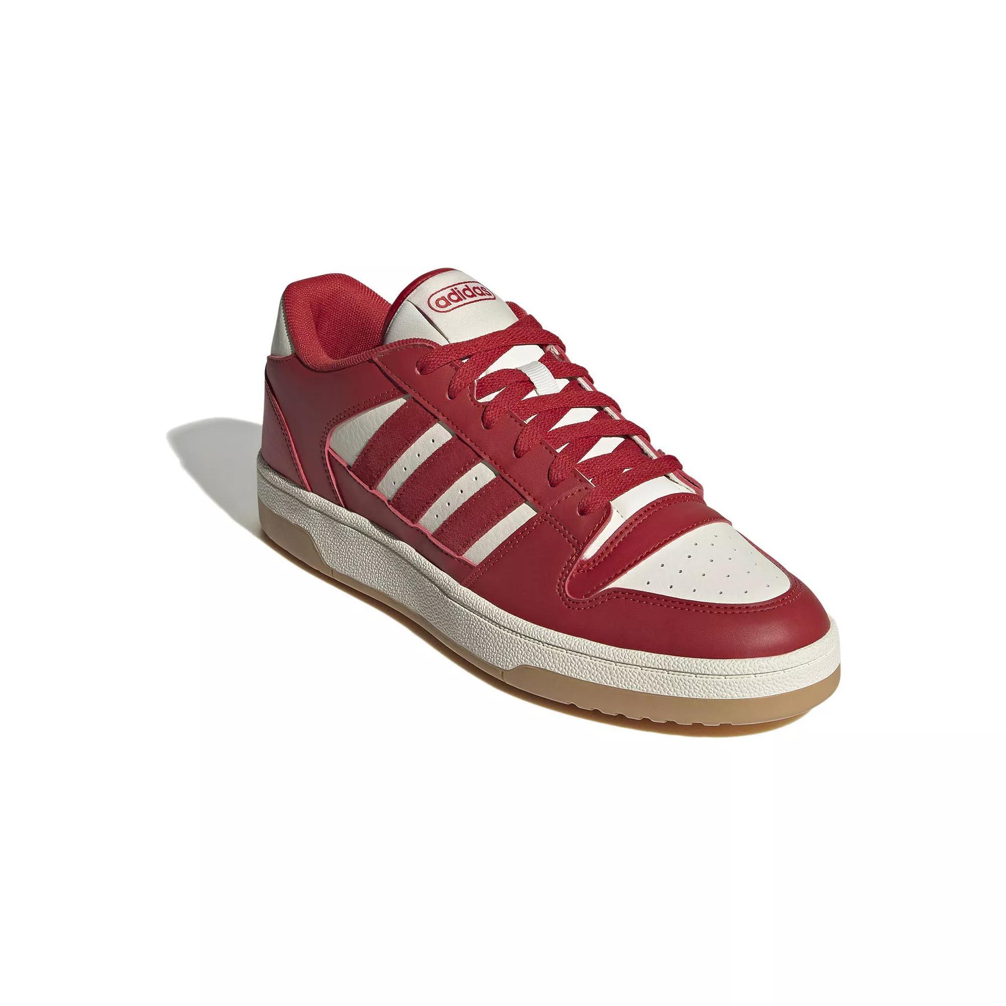 adidas Break Start Men's Basketball Shoes, Size: 7.5, Red Red White Product Image