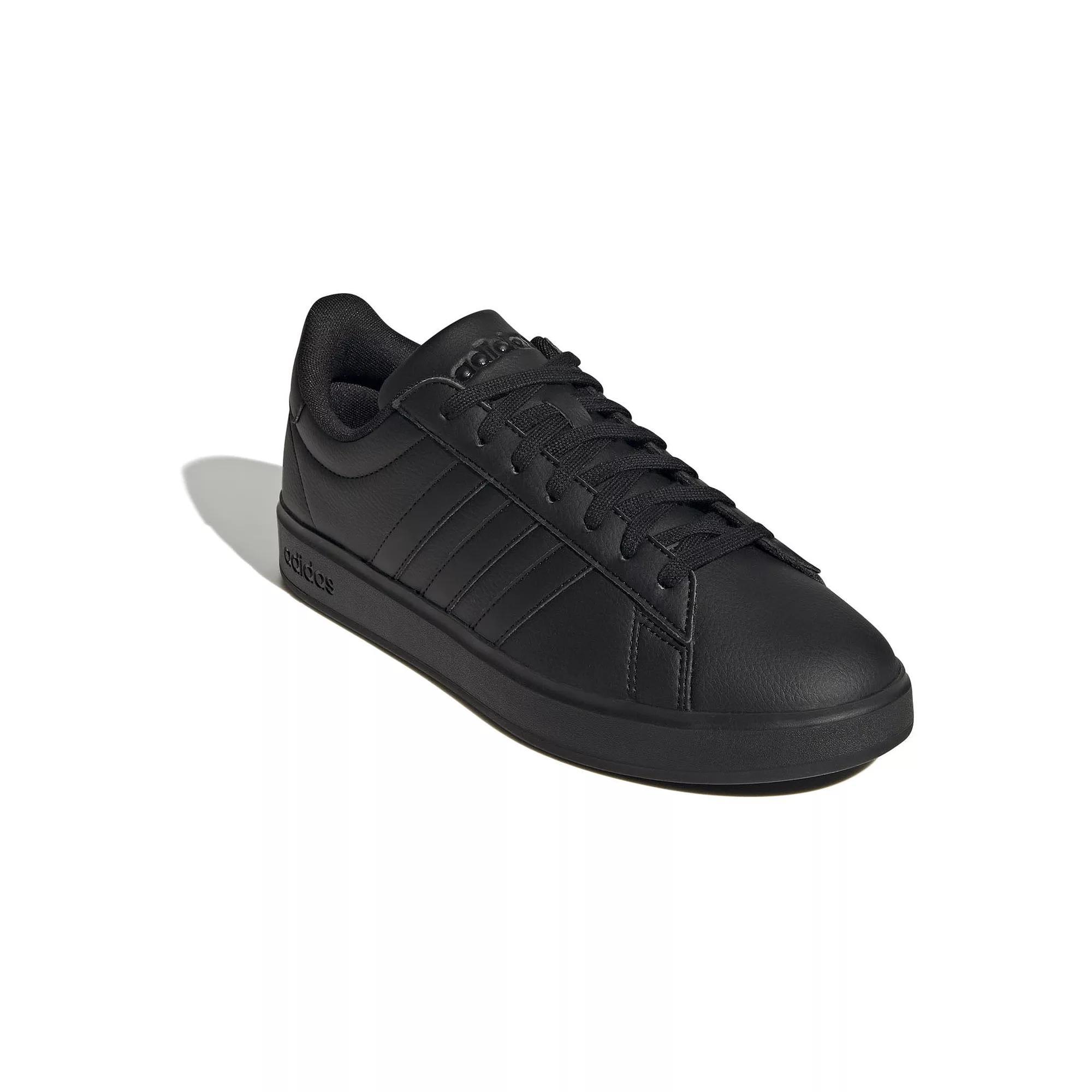 adidas Grand Court 2.0 Cloudfoam Men's Shoes - Size 14, Black Black White Product Image