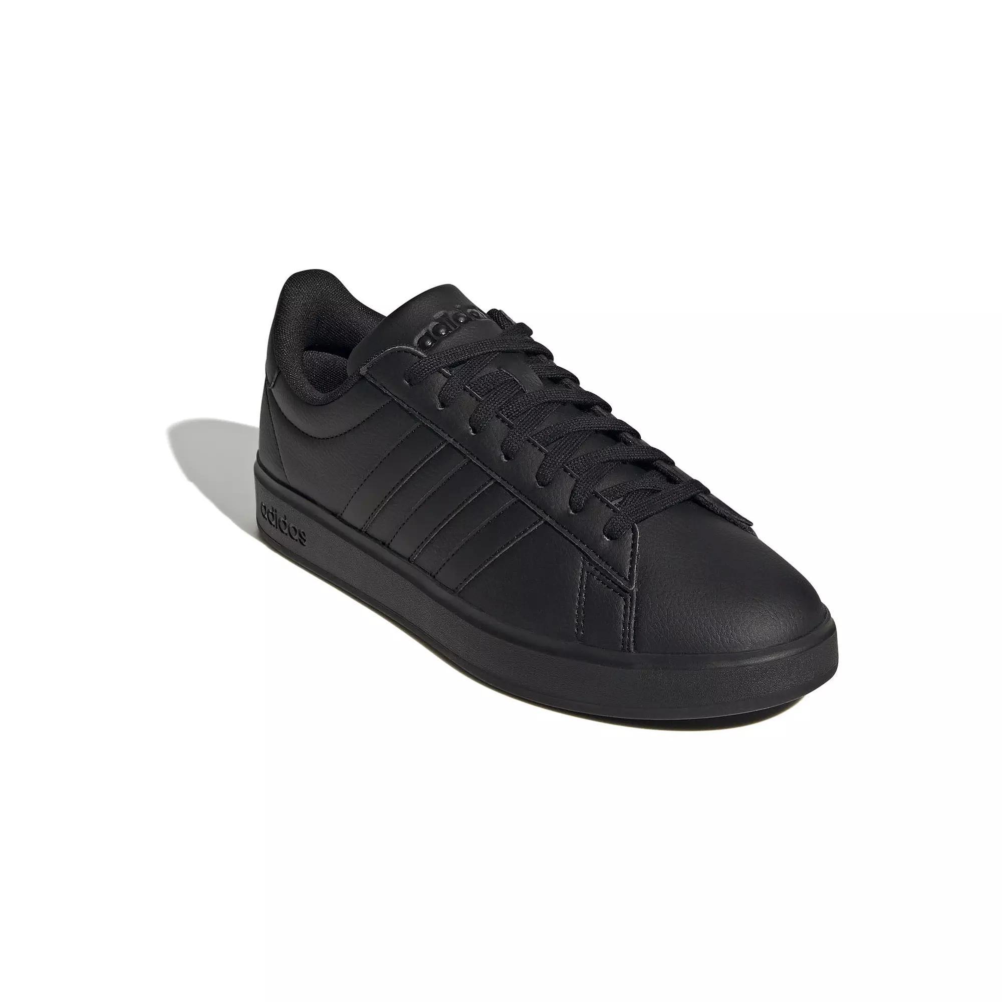 adidas Grand Court 2.0 Cloudfoam Men's Shoes - Size 14, Black Black White Product Image