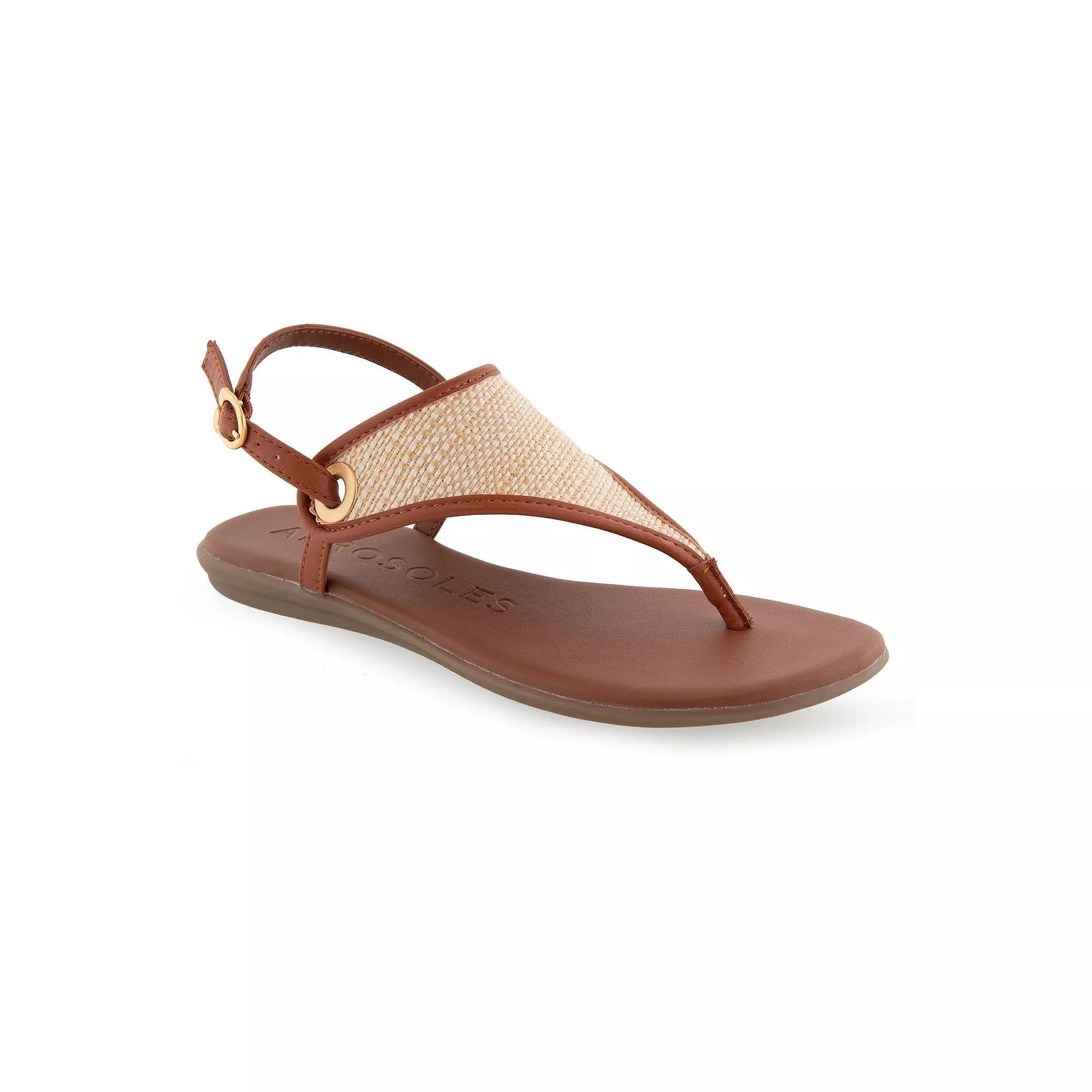 Aerosoles Conclusion Women's Thong Sandals, Size: 6 Medium, Natural Combination Product Image