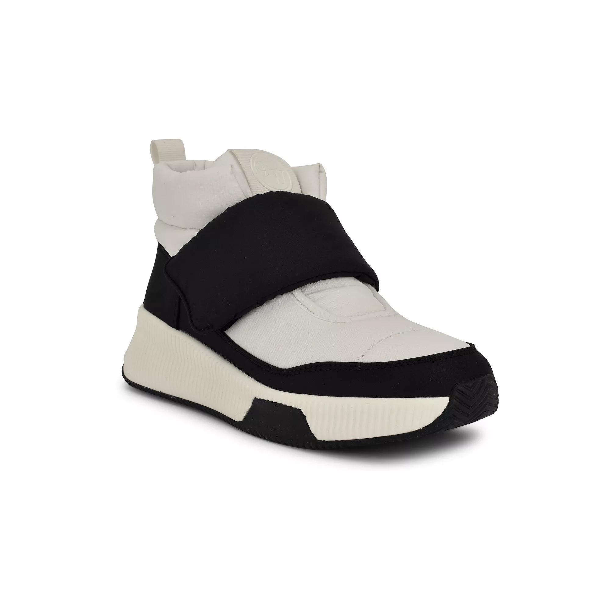 Nine West Tumble Puffy Women's Booties, Size: 7.5, Cream Black Product Image