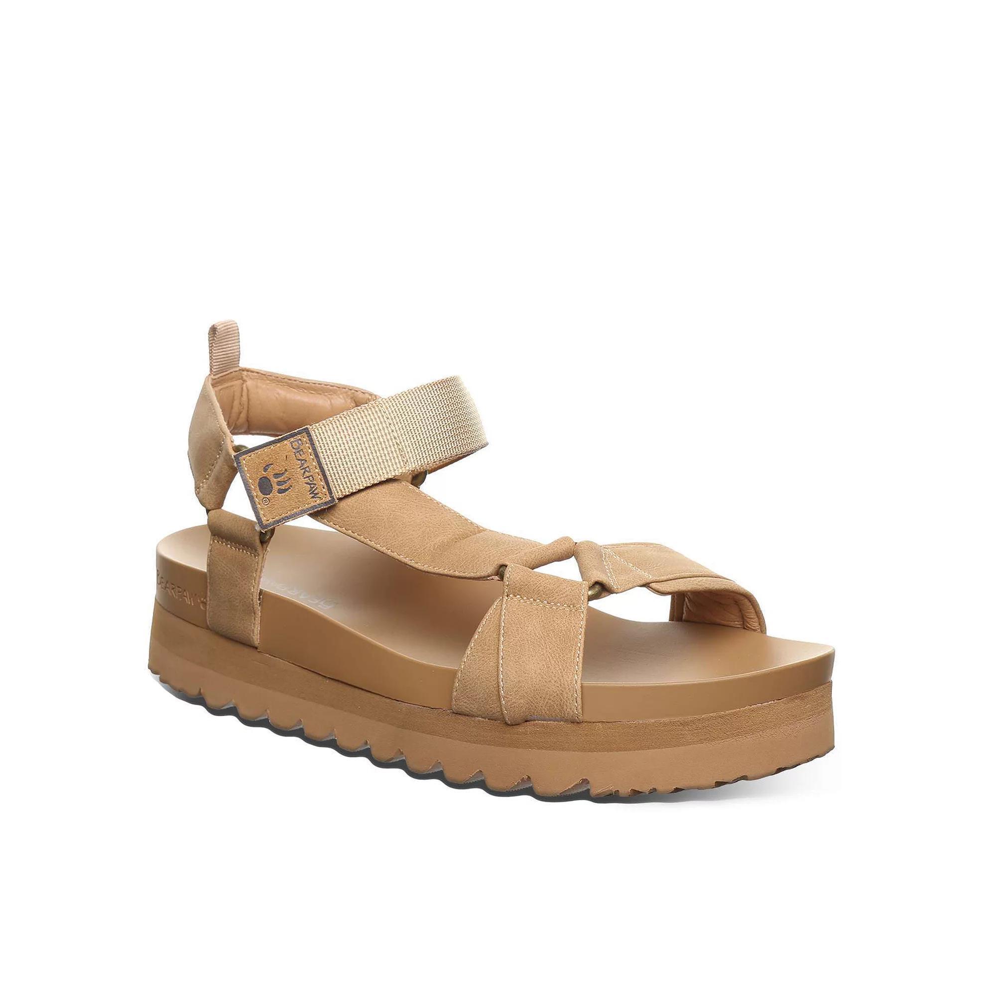 Bearpaw Hydra Women's Platform Slingback Sandals, Size: 10, Iced Brown Product Image