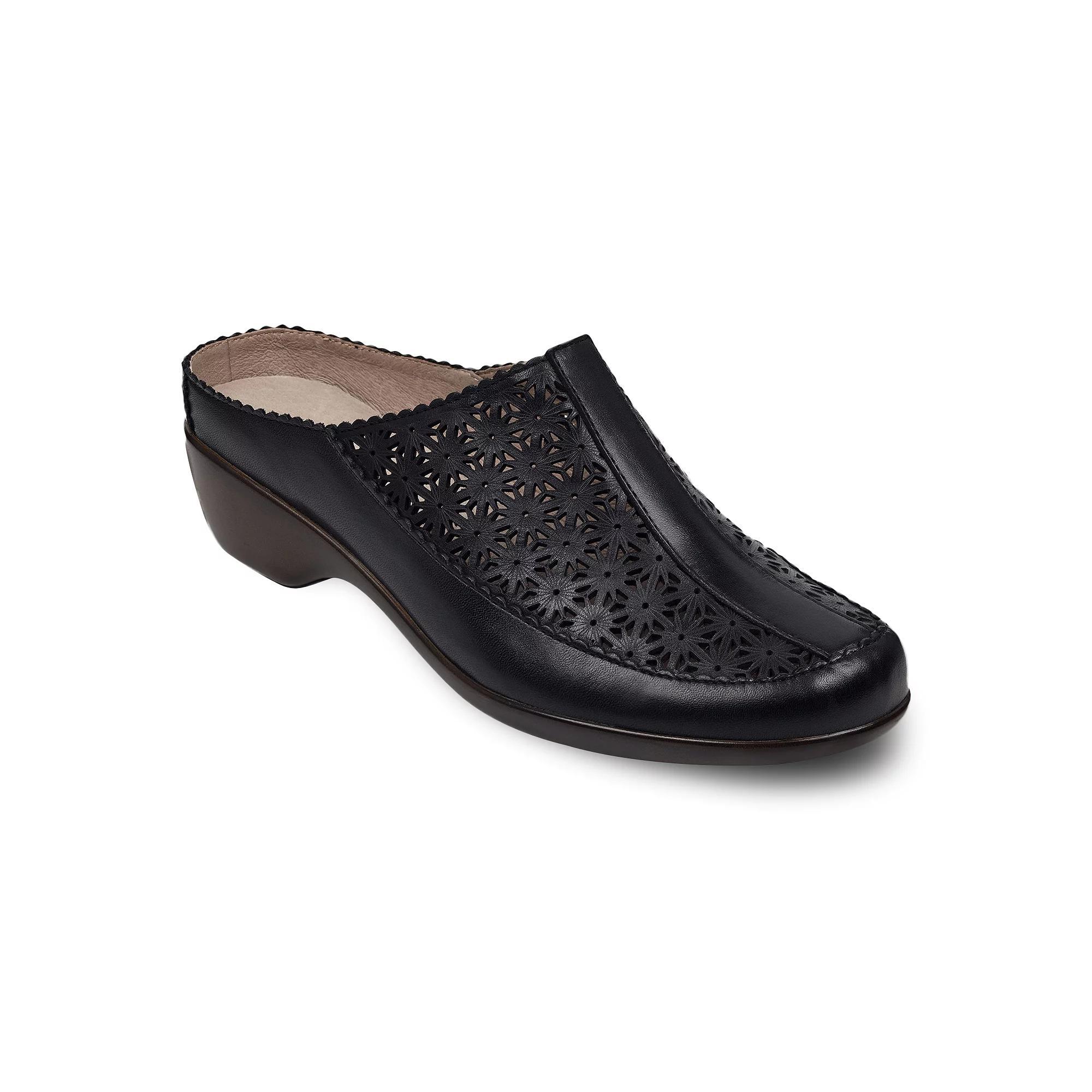 Easy Spirit Dusk Womens Perforated Leather Mules Product Image