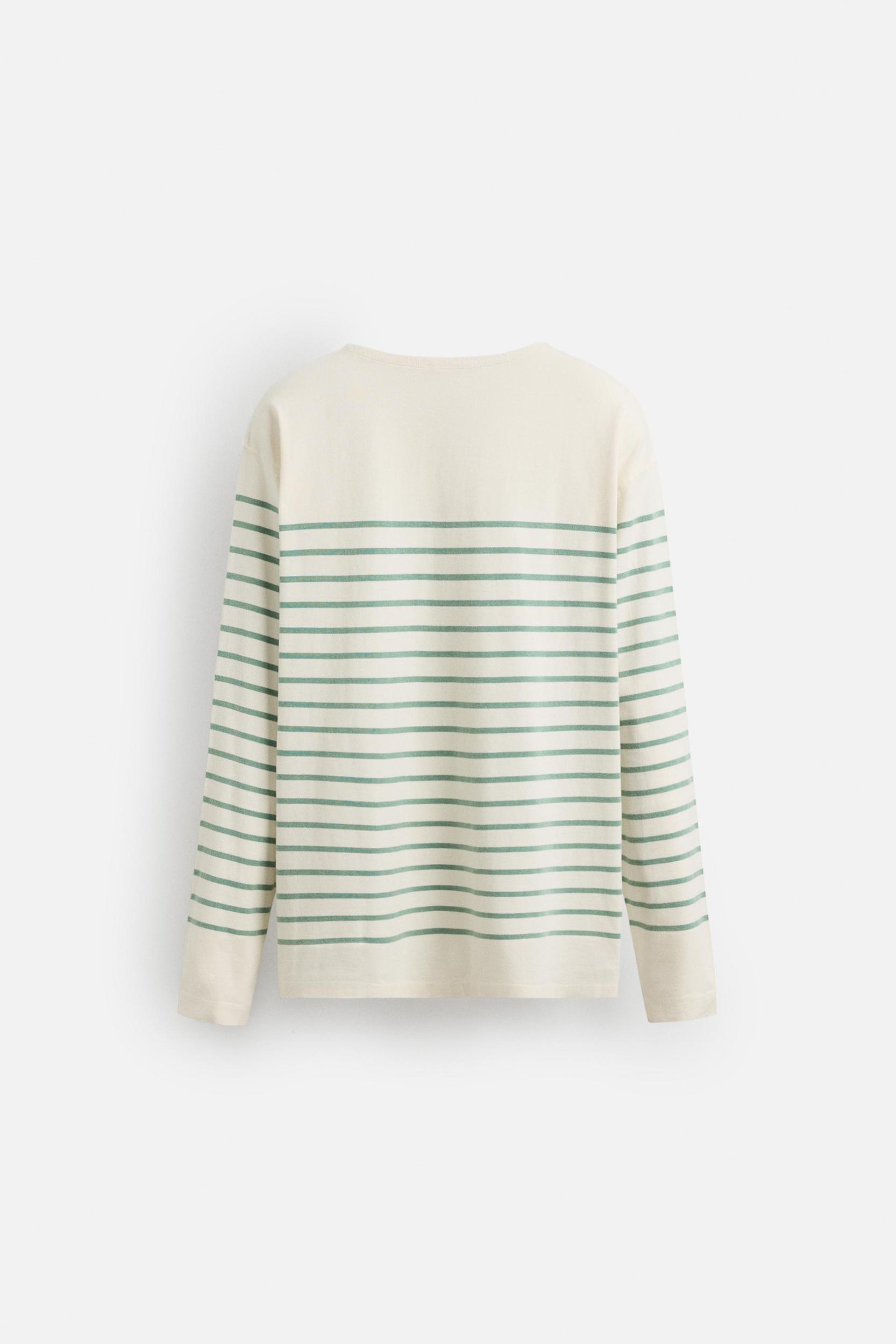 STRIPED JACQUARD T-SHIRT Product Image