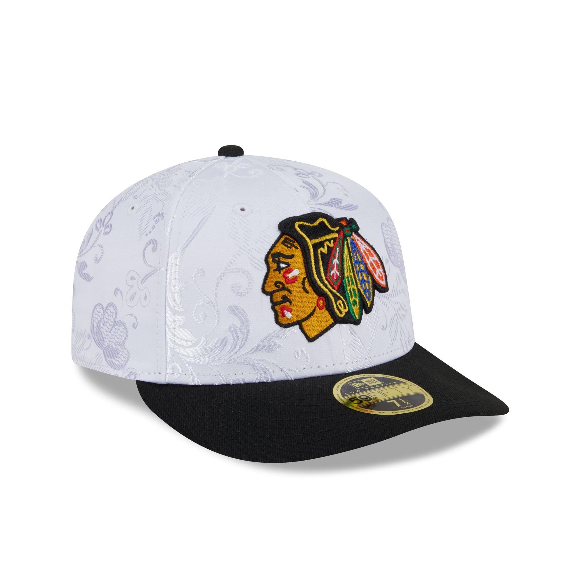 Chicago Blackhawks Floral Shine Low Profile 59FIFTY Fitted Hat Male Product Image