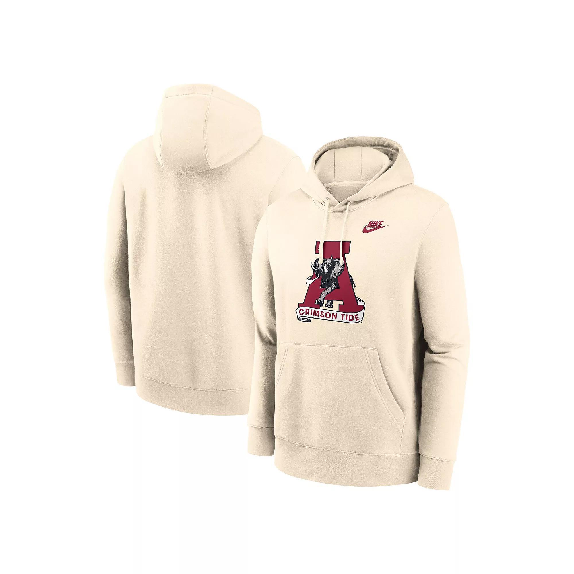 Mens Nike Cream Alabama Crimson Tide Vault Logo Pullover Hoodie Product Image