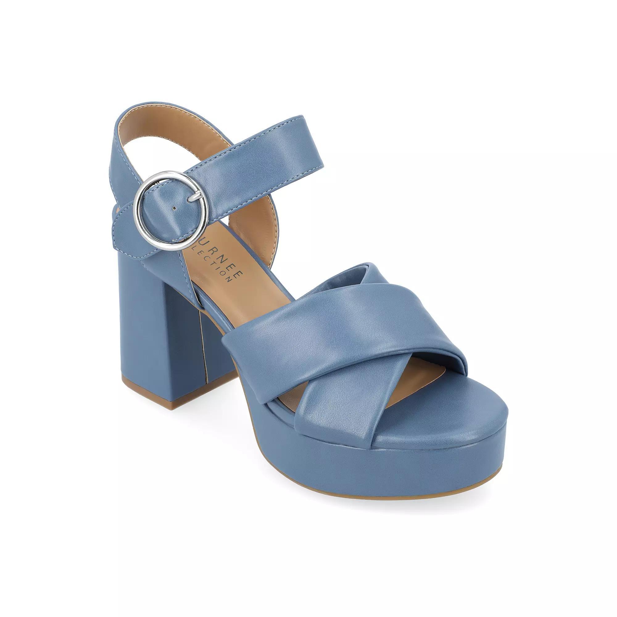 Journee Akeely Tru Comfort Foam™ Women's Heeled Sandals, Size: 11 Product Image