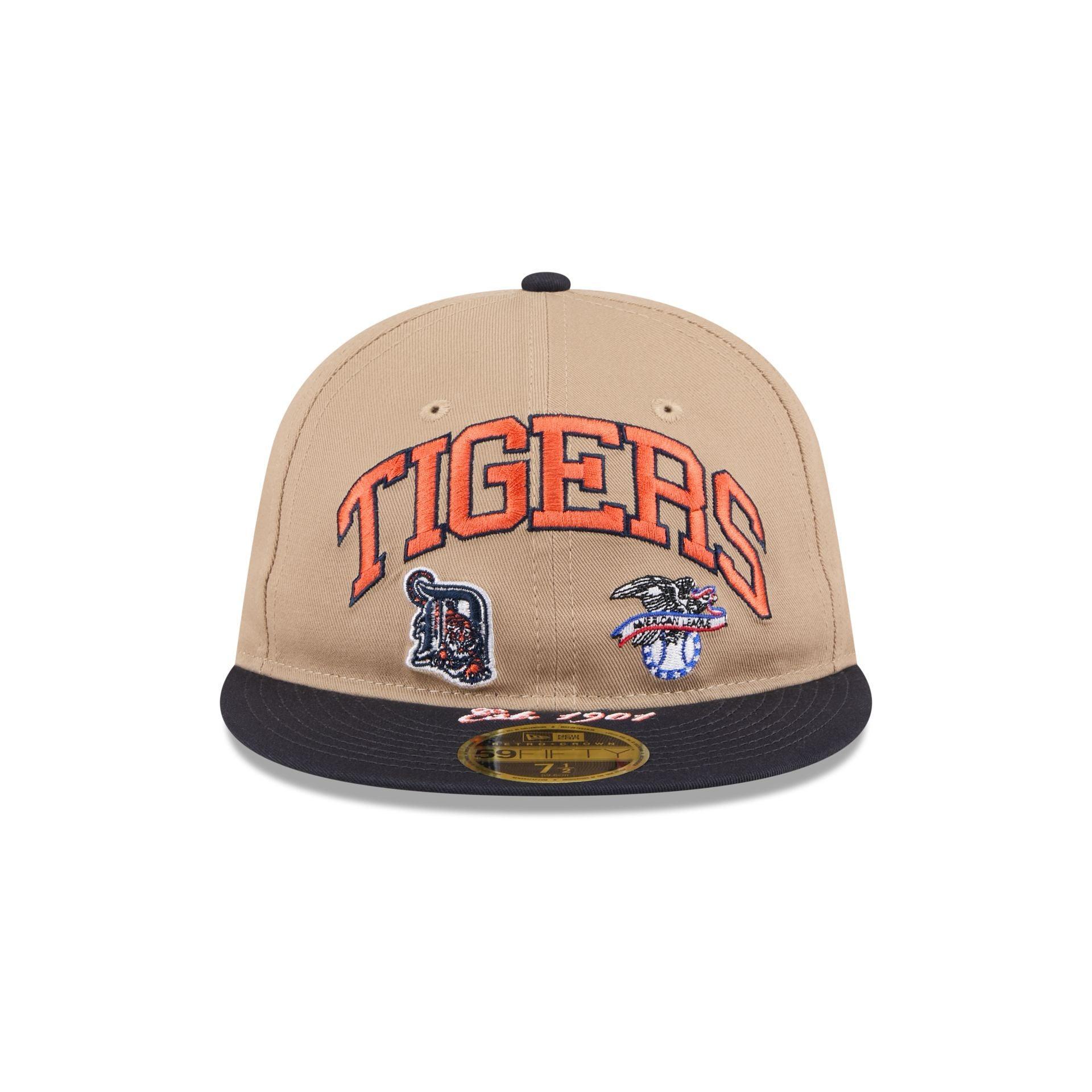 Detroit Tigers Camel Retro Crown 59FIFTY Fitted Hat Male Product Image